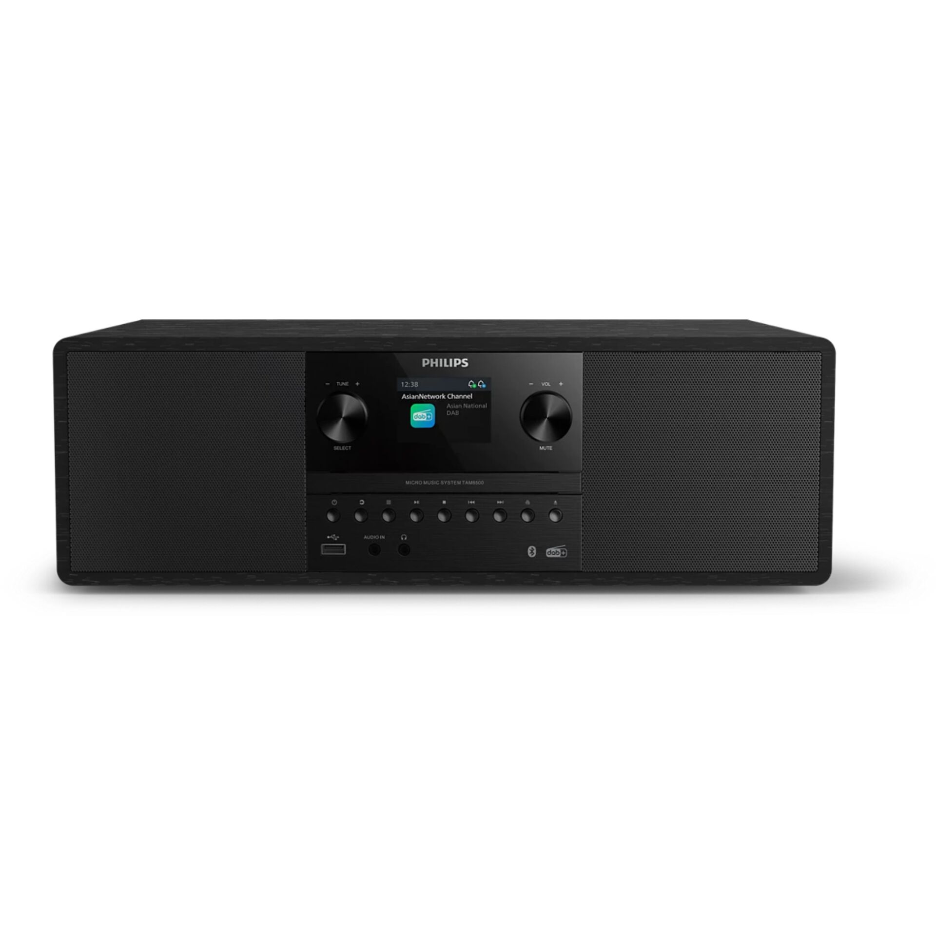 Hifi-System, Radio, Kompaktanlage, Netzteil, Schwarz