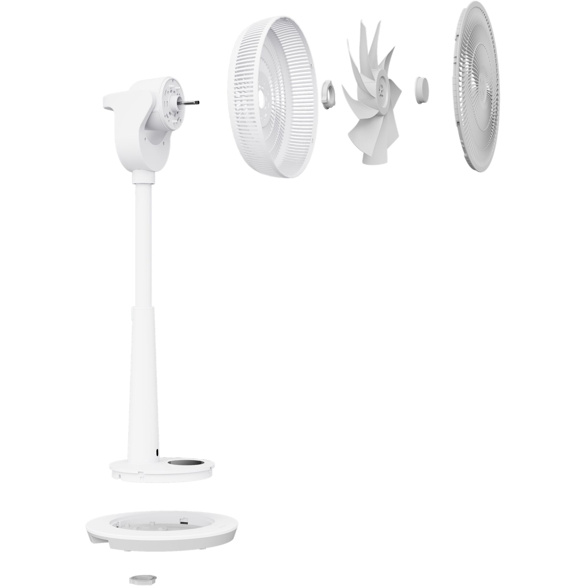 Ventilator, Lüfter, Standfuß, Klingenrad, Schaufelrad