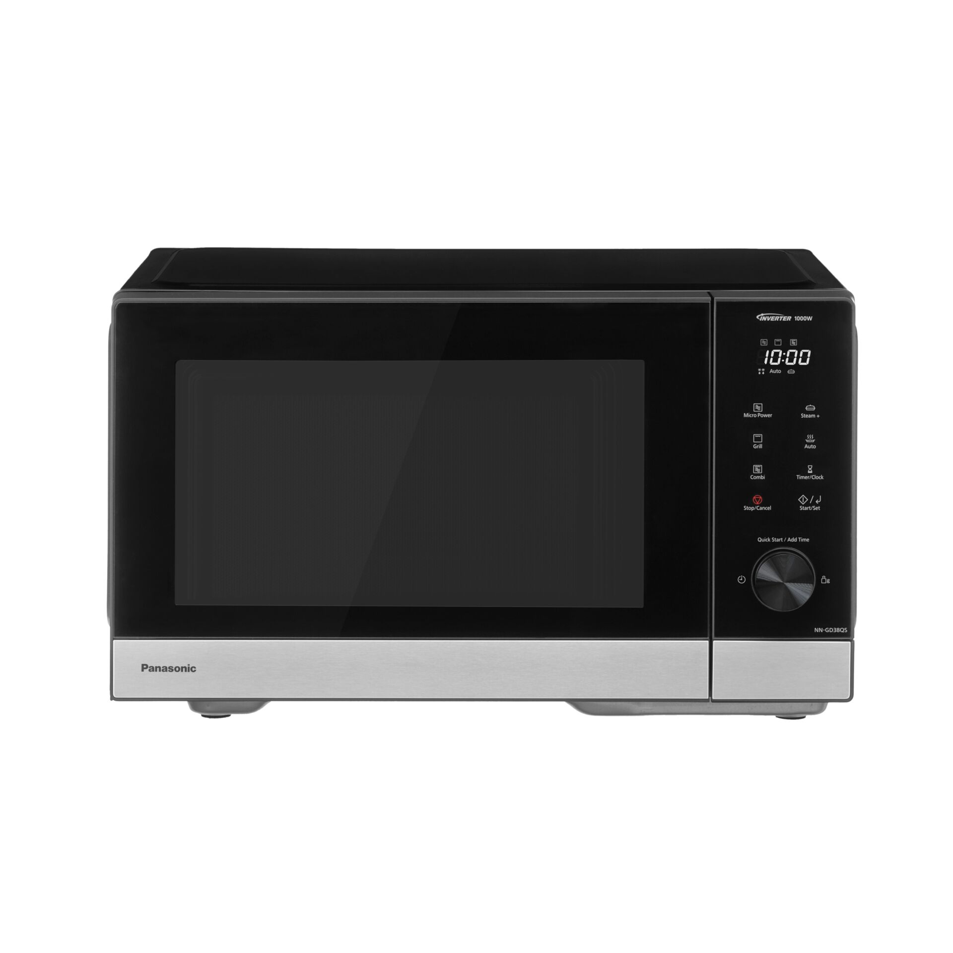 mikro-wellensofen, mikrowellenofen, inverter, edelstahl, schwarz