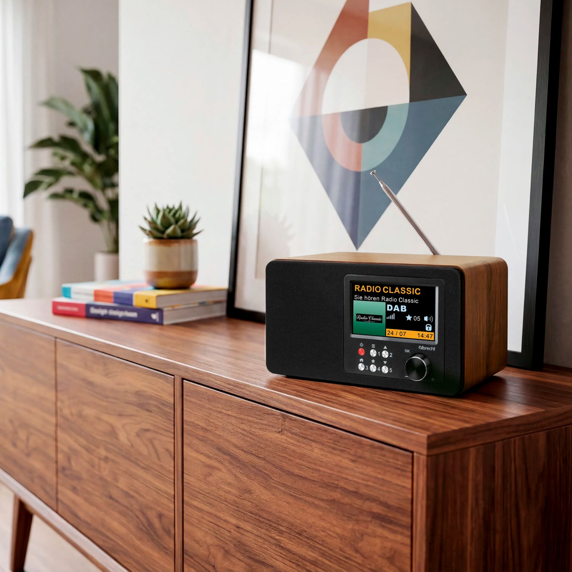 Radio, Radio mit Holzgehäuse, Bluetooth Radio, DAB Radio, Hifi Stereo