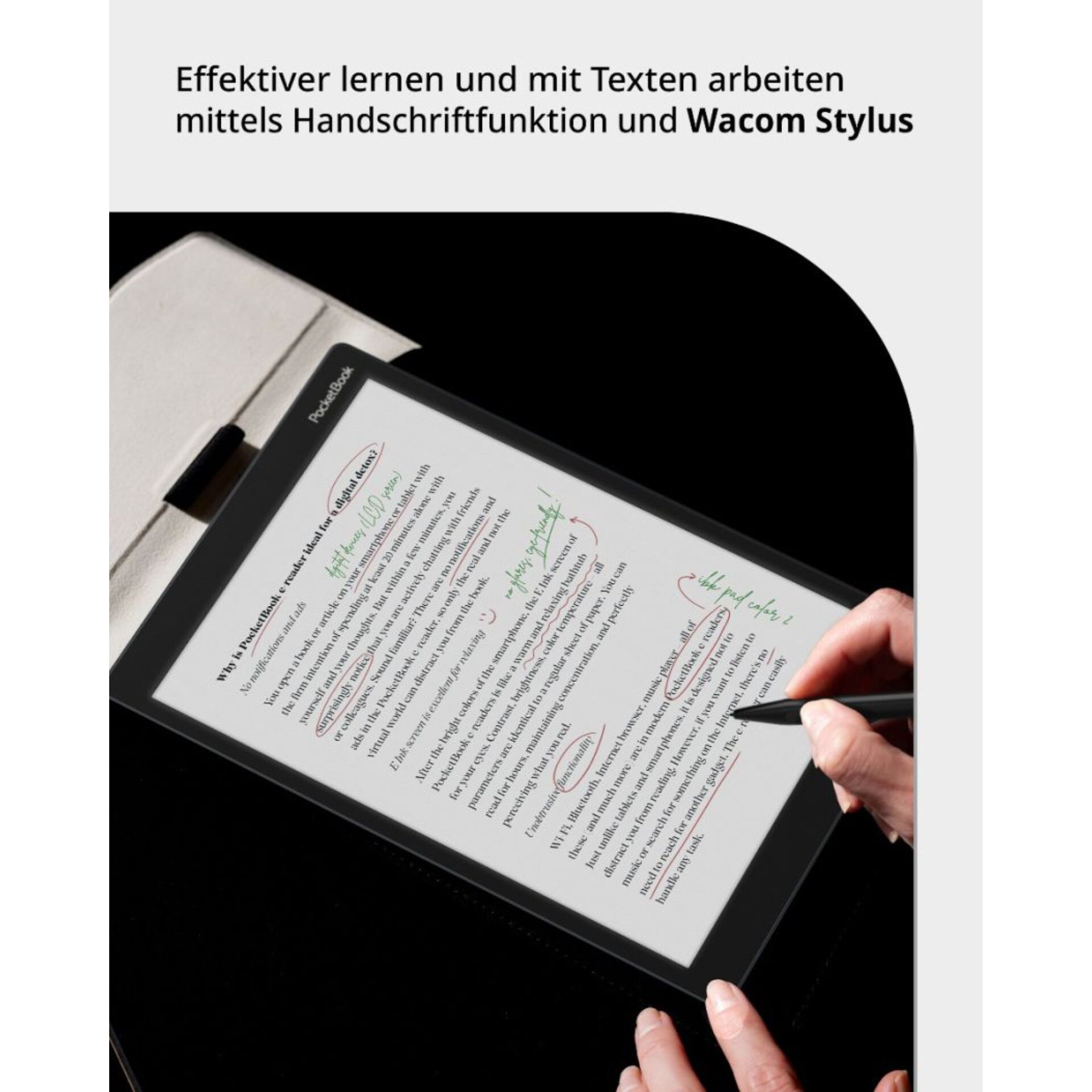Text, Stift