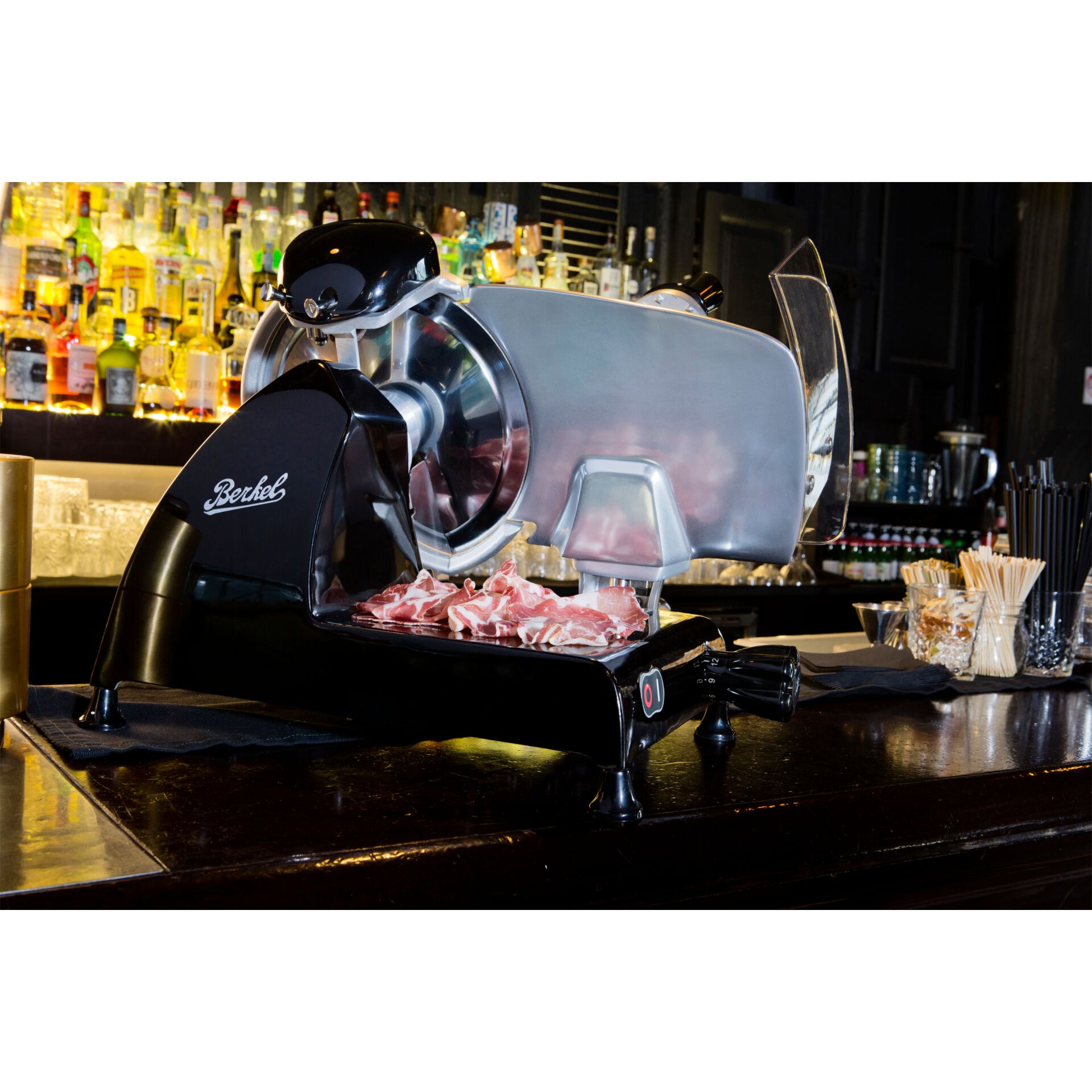 Slicer, Metallgehäuse, Schwarz, Fleischschneidemaschine, Barbereich