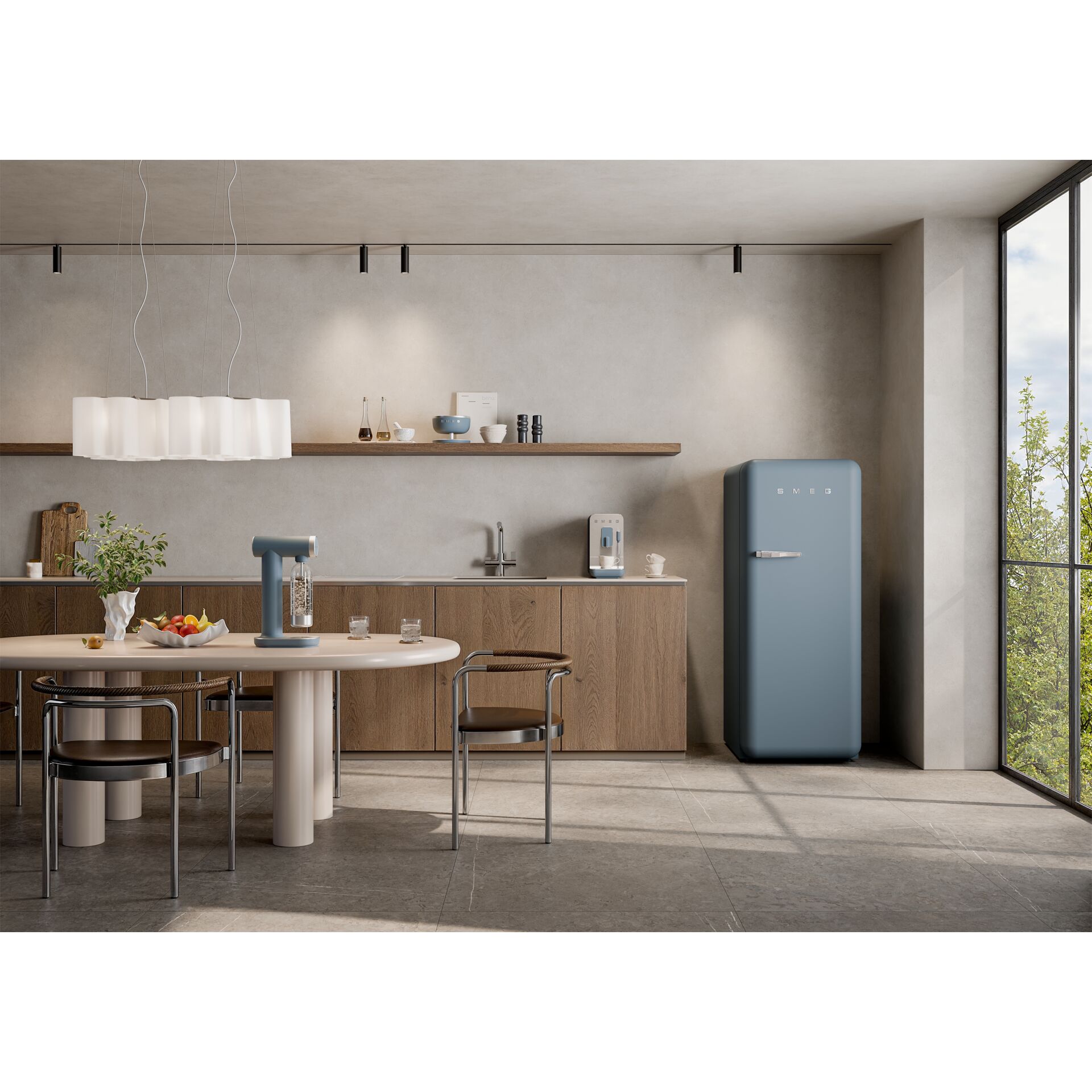 Drinnen, Innenarchitektur, Küche, Esstisch, Dekoration für Zuhause