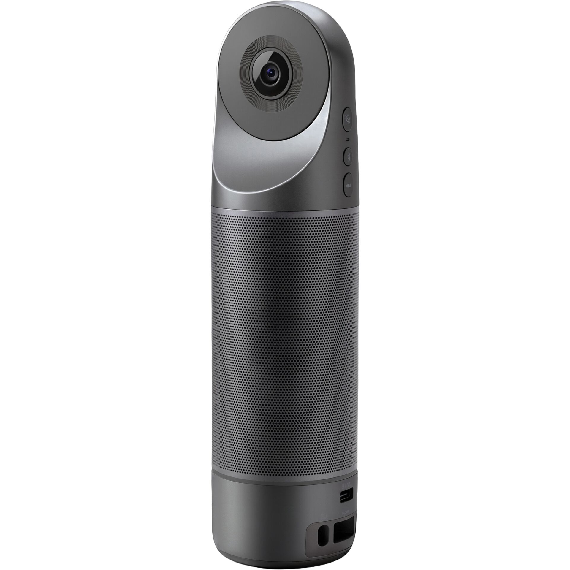 Kamera, Smart Speaker, Vollständige 360°-Aufnahme, Stativgewicht, Metallisch grau
