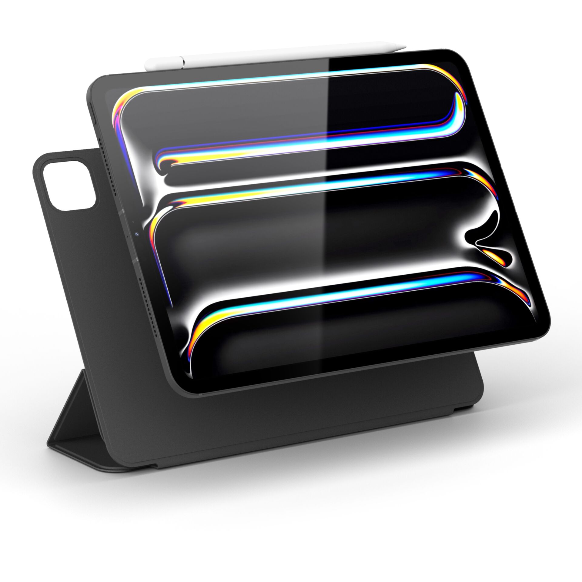 Tablet-Hülle, Bildschirmschutz, Ständiges Case, Schwarz, Faltständer
