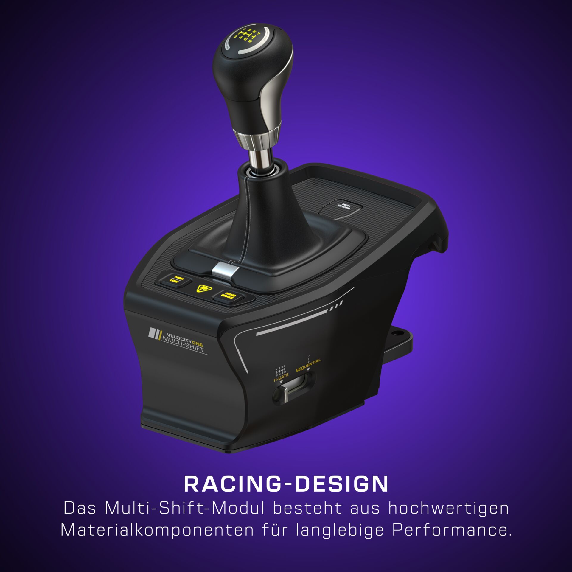 Schaltgetriebe, Racing-Design, Joystick, Fahrzeugsteuerung, Gummierte Griffe