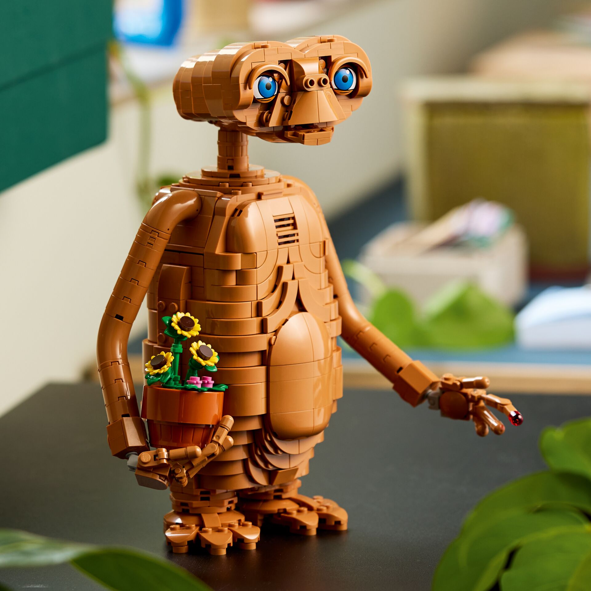 LEGO, figur, braun, pflanze, sonnenblumen