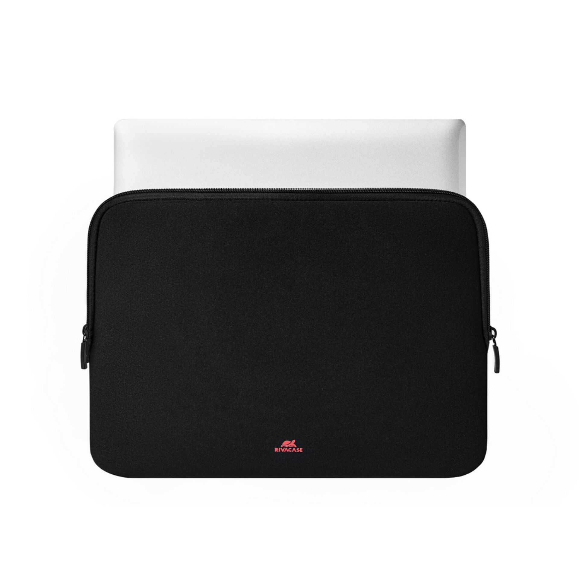 Laptop-Ärmeltasche, Schwarz, Neopren, Reißverschluss, Gepolstert