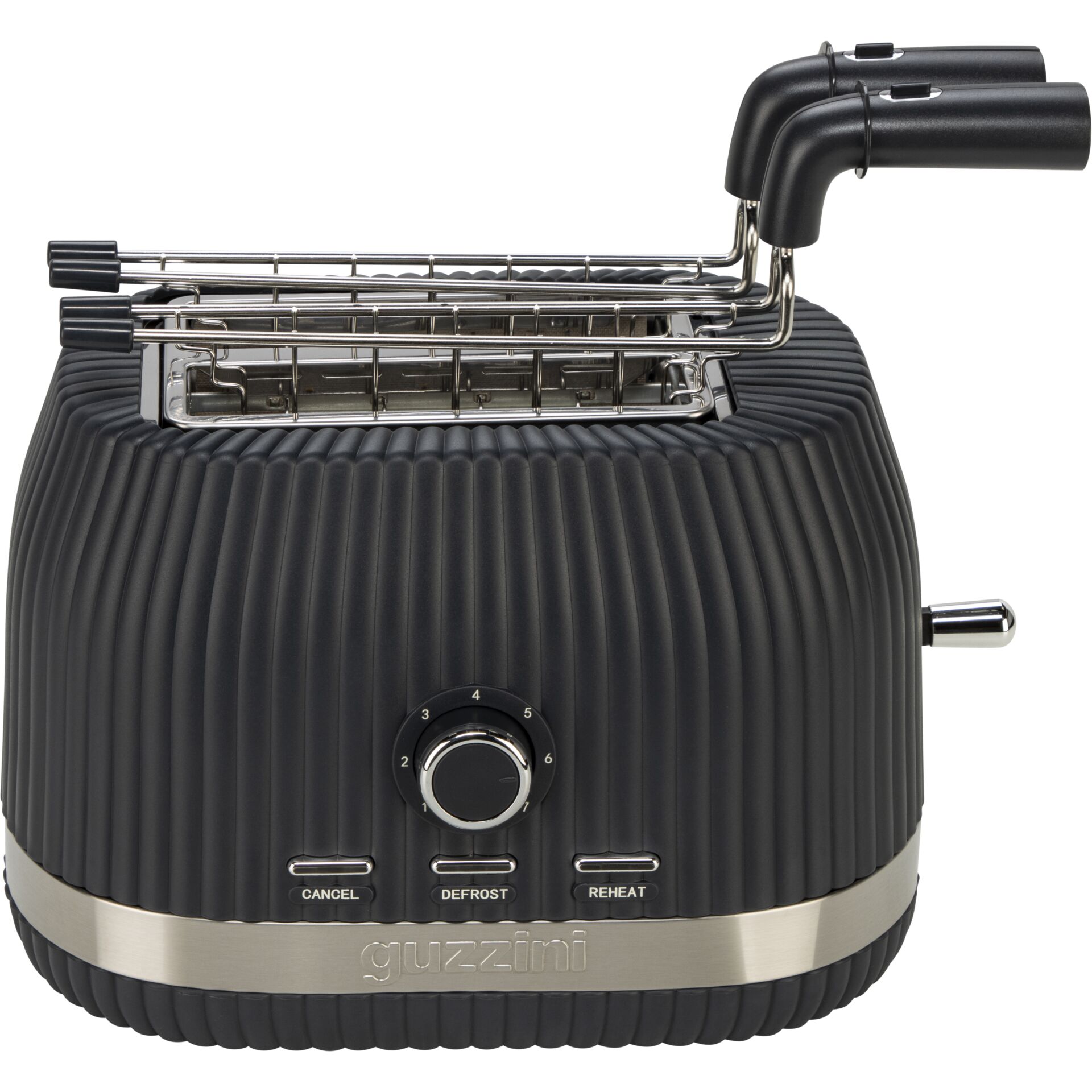 Guzzini Sous Chef Toaster  mit klappbaren Zangen, grau