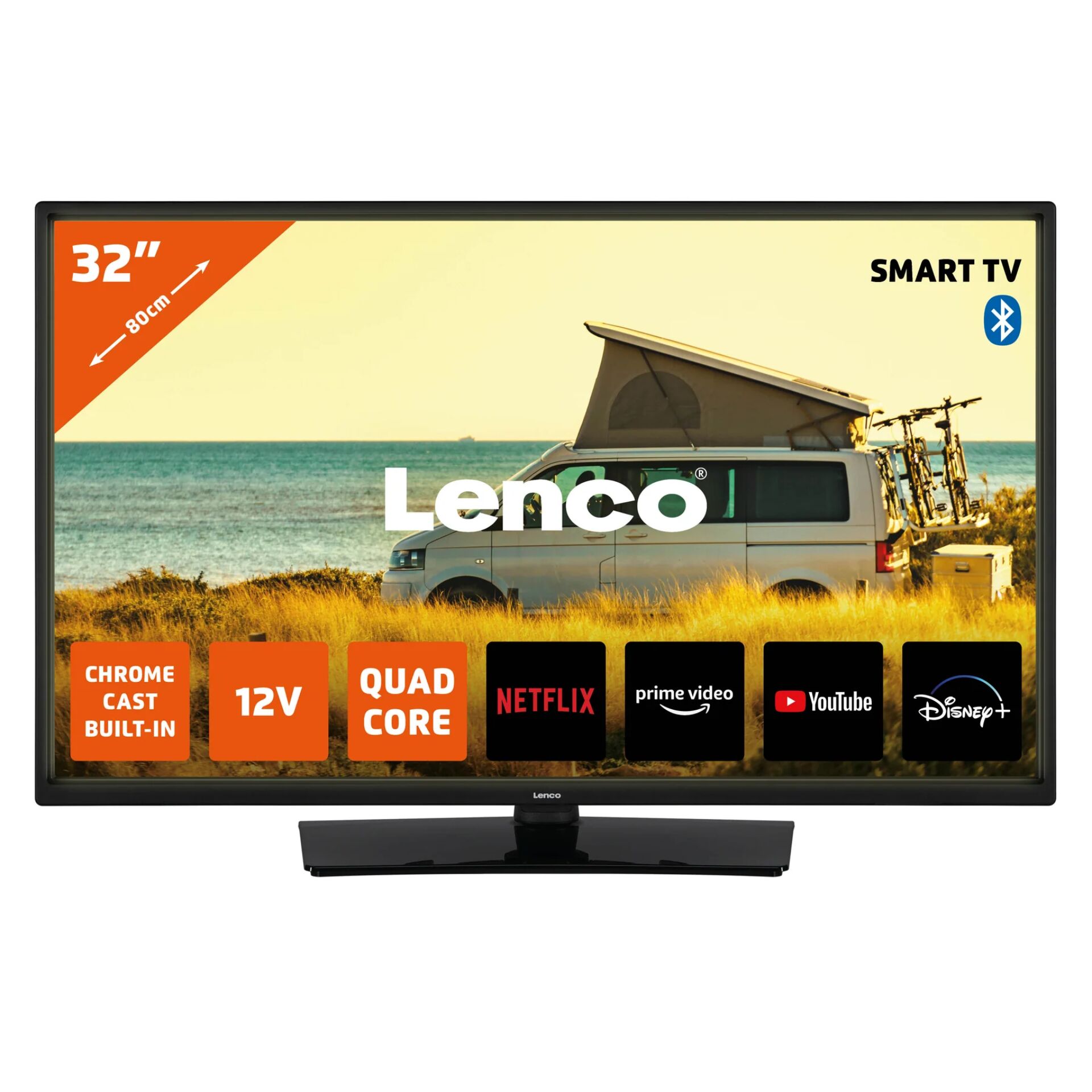 Lenco LED-3263 schwarz Computerausrüstung, Überwachen, Bildschirm, FERNSEHER