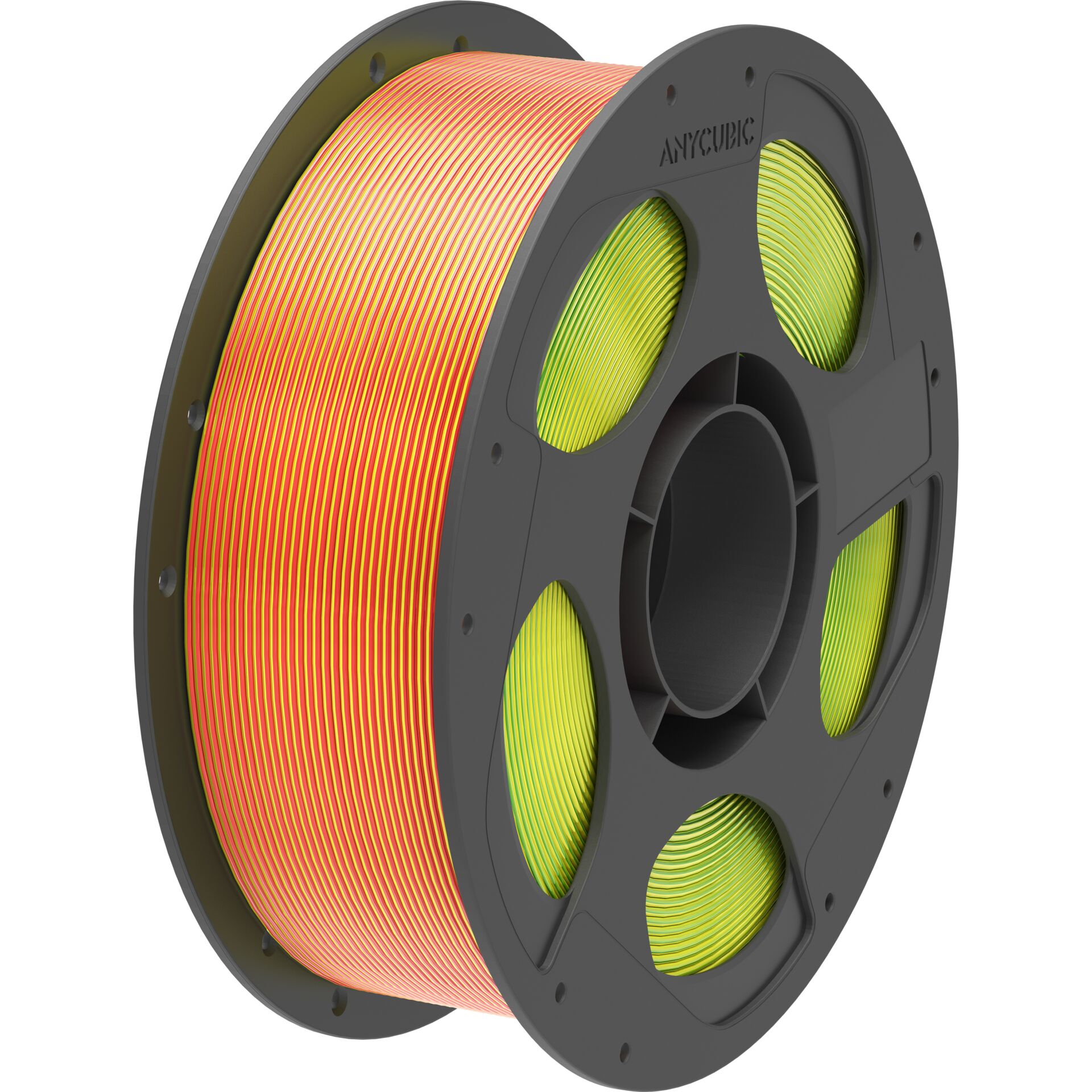 Anycubic PLA Silk Filament  Tri-Color: Red Yellow Green