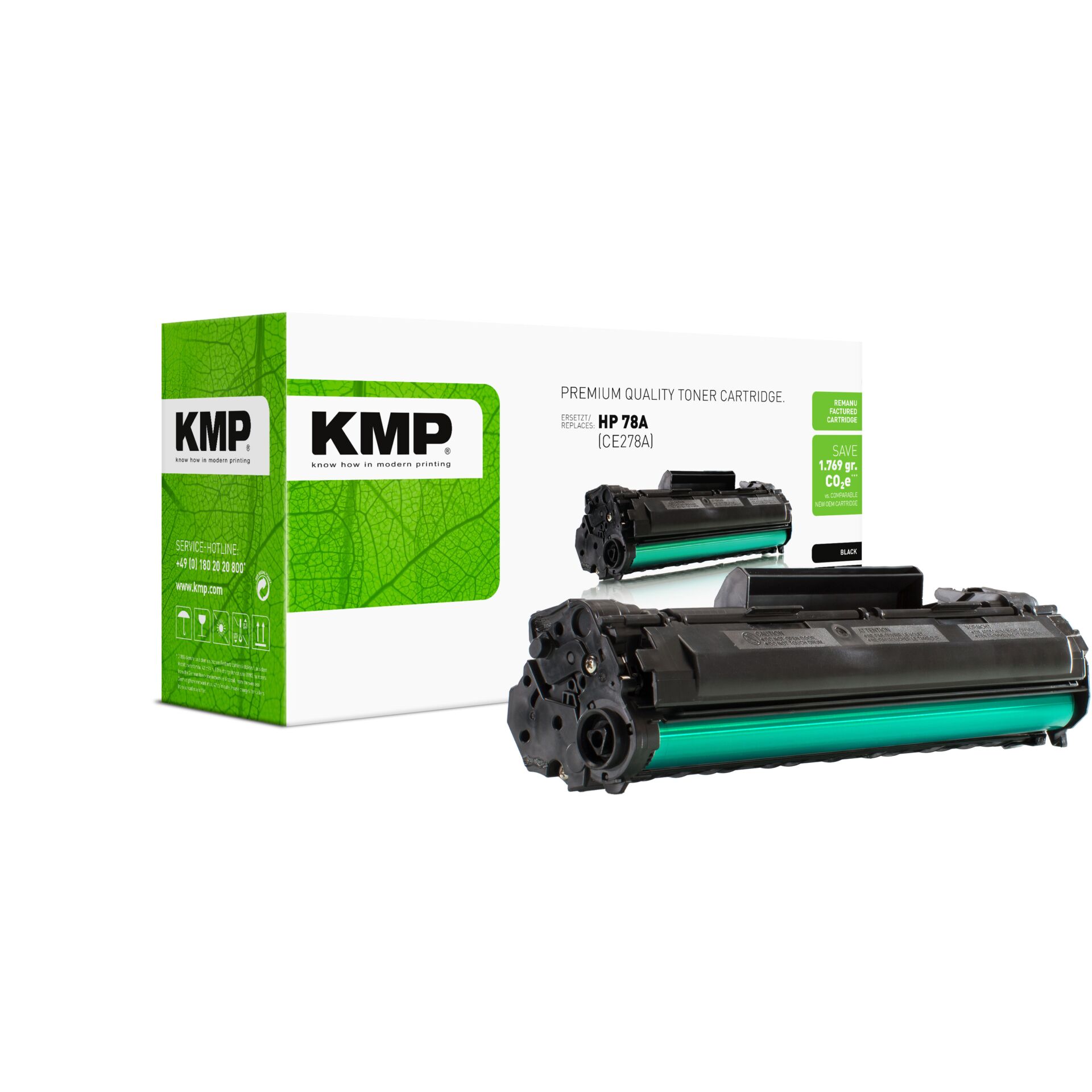 Computerausrüstung, Elektronik, Hardware, Maschine, Tonerpatrone, Drucker-Toner, HP 78A, KMP, Schwarztoner