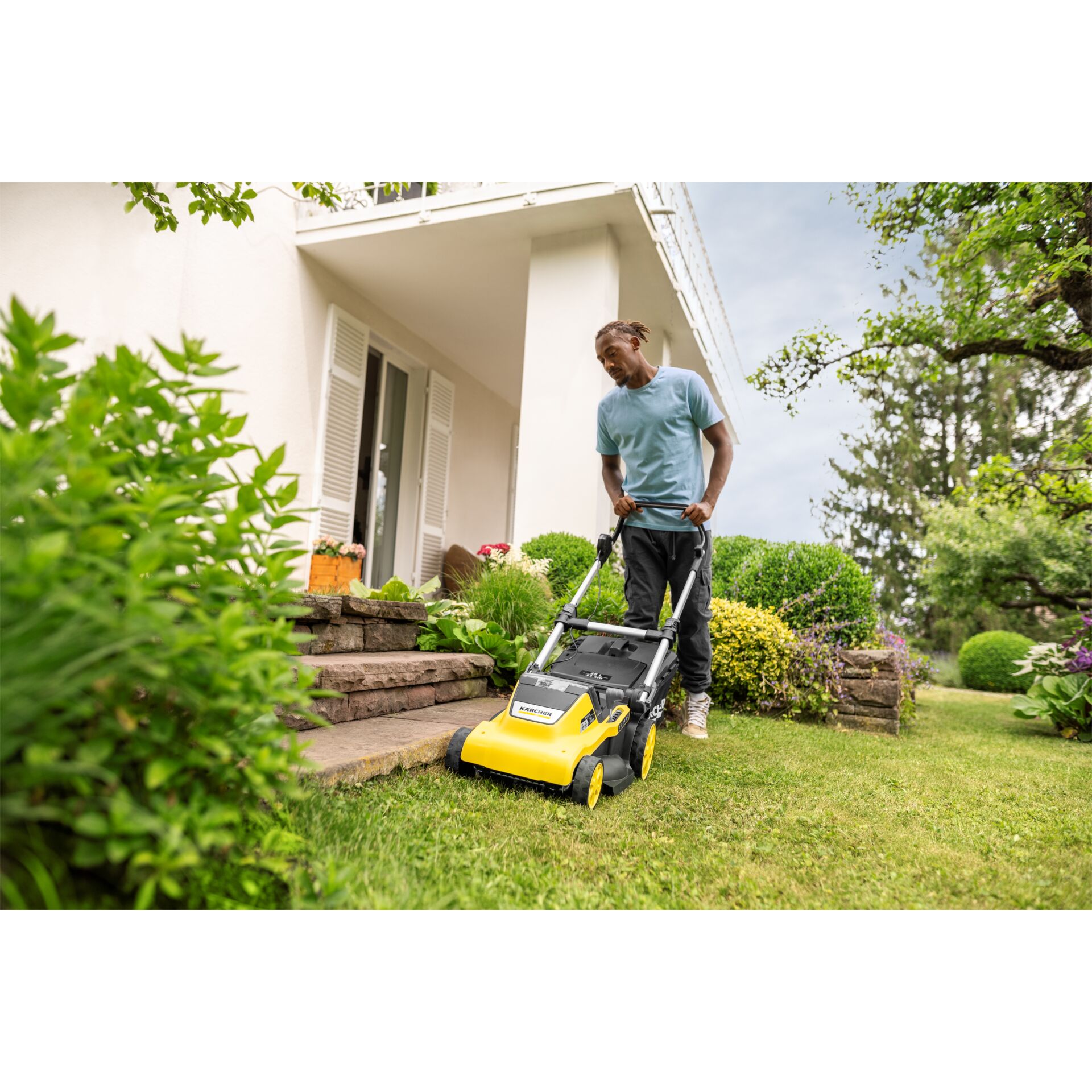 Gras, Rasen, Gerät, Rasenmäher, Rasen mähen