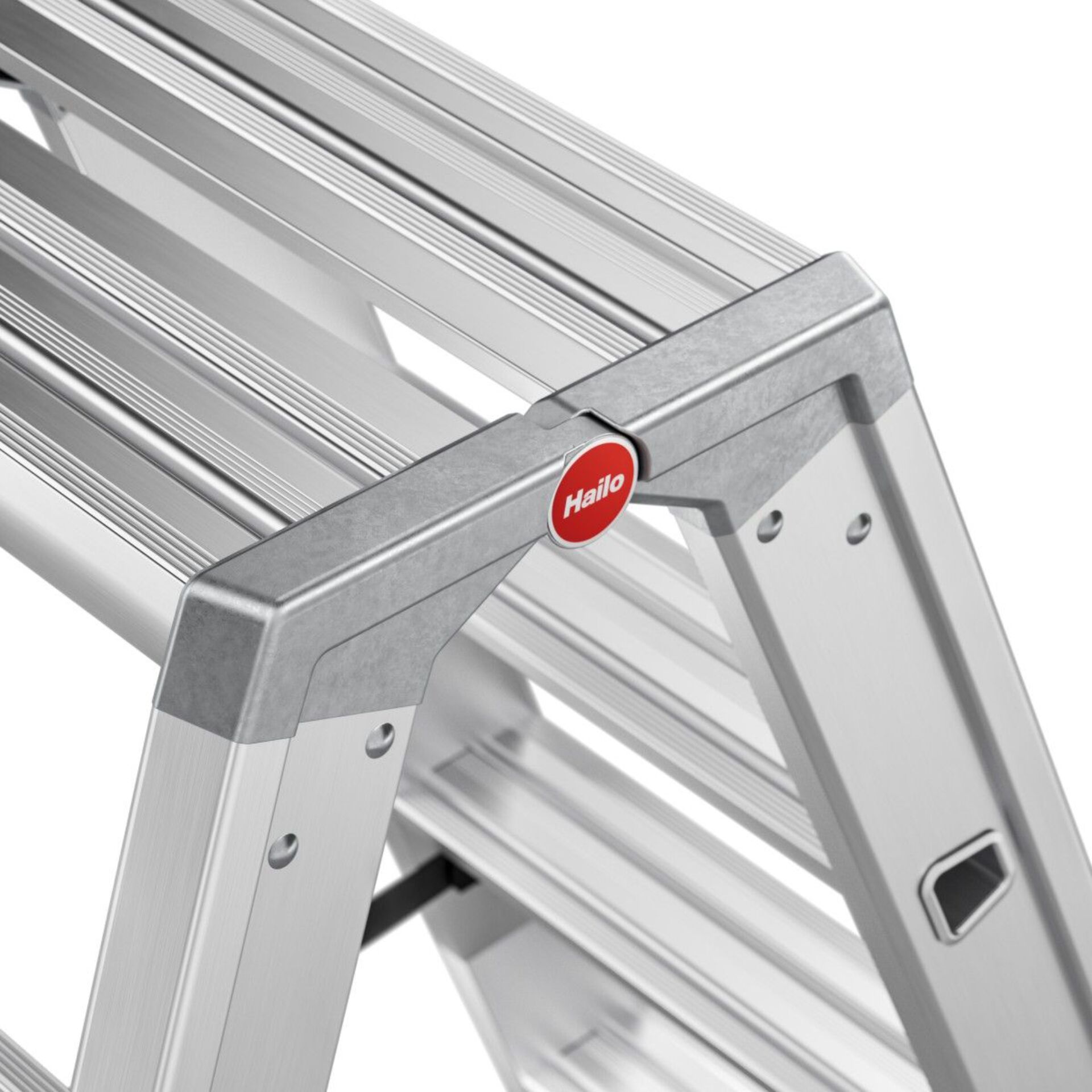 Aluminium, Leiter, zweiteilig, klappbar, rutschfest