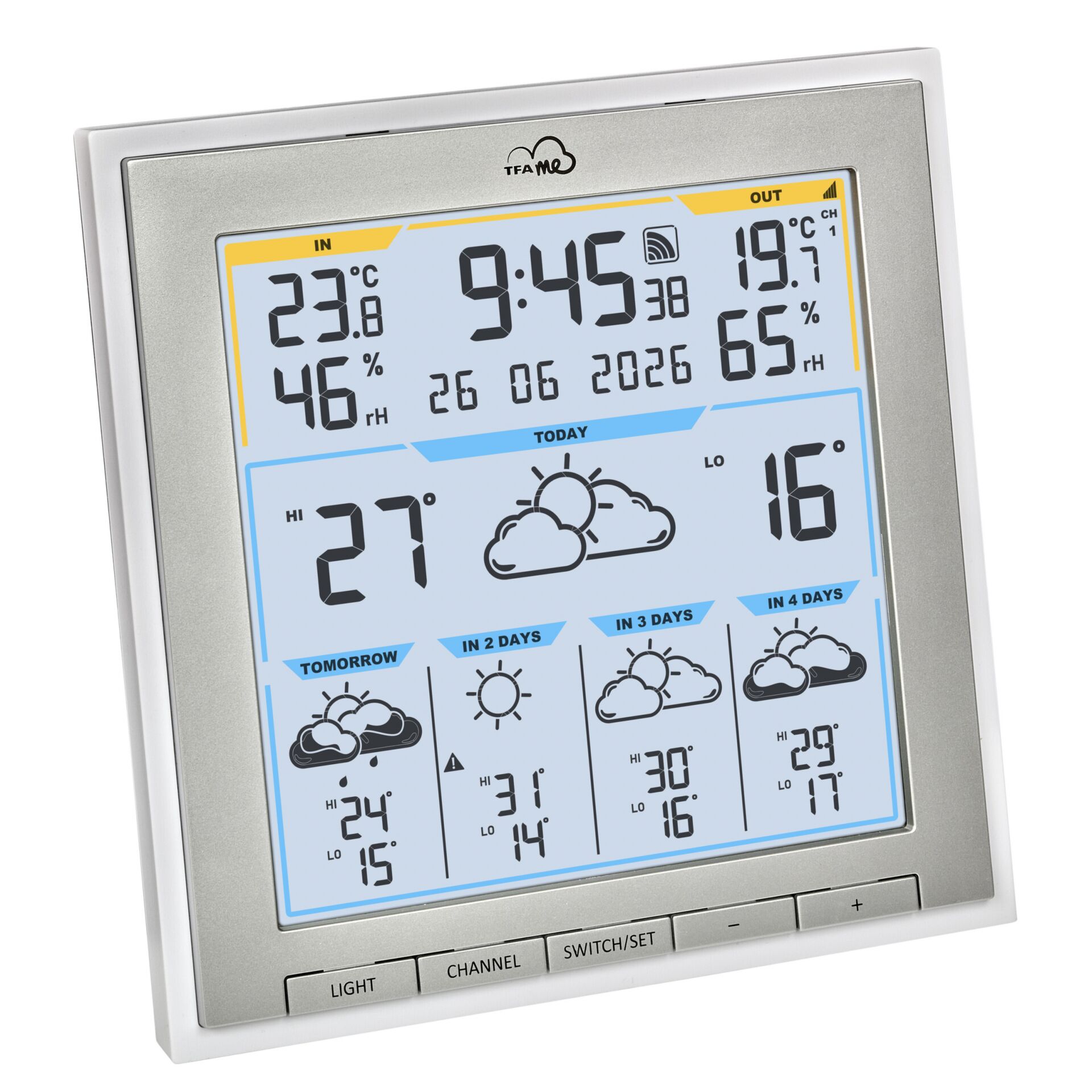 TFA TFA.me 35.8105.02   ID-08  WLAN Funk-Wetterstation     weiß
