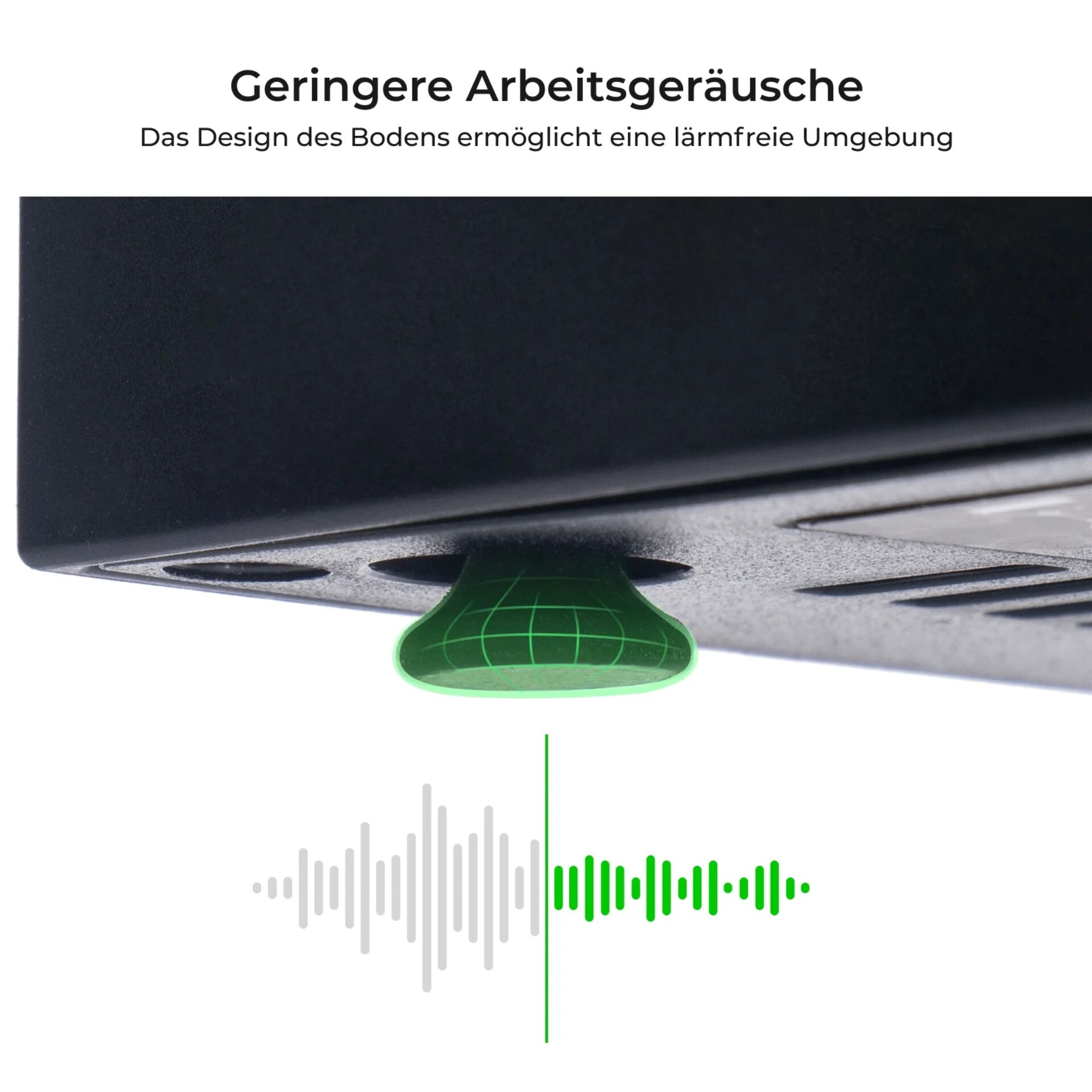 Stoßdämpfer, Laptopständer, Grün, Gummi, Pedal