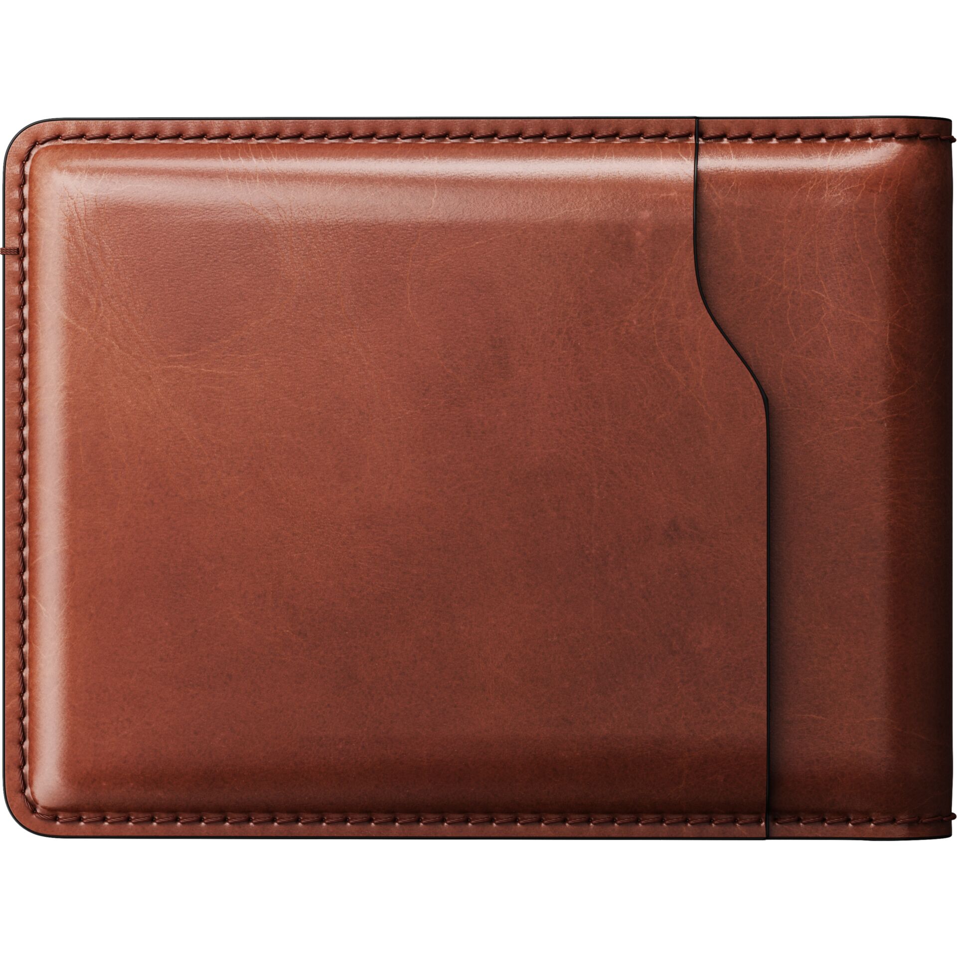 wallet, bifold, leder, braun, nahtung