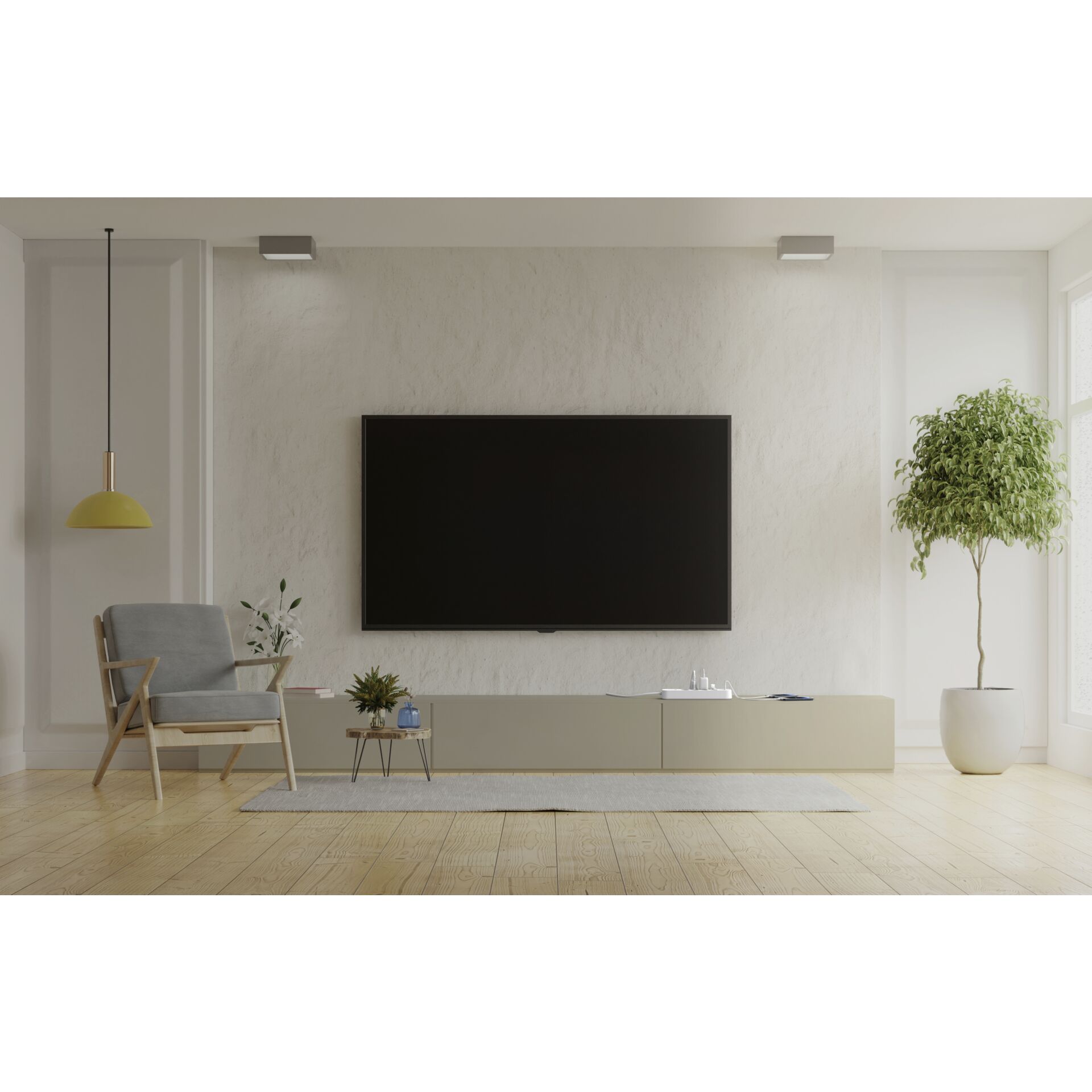 Innenarchitektur, Bildschirm, Wohnzimmer, Überwachen, Topfpflanze