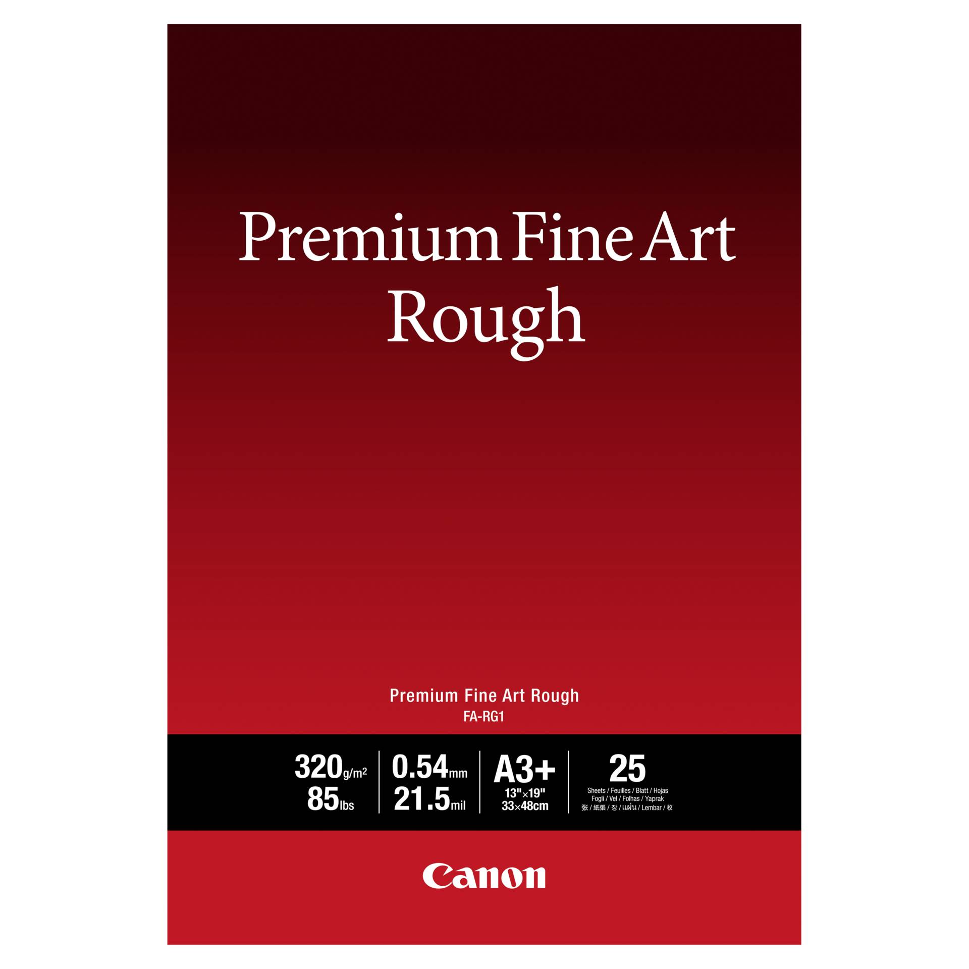 Canon FA-RG 1 Premium Fine Art Rough A 3+, 25 Blatt, 320 g Werbung, Plakat
