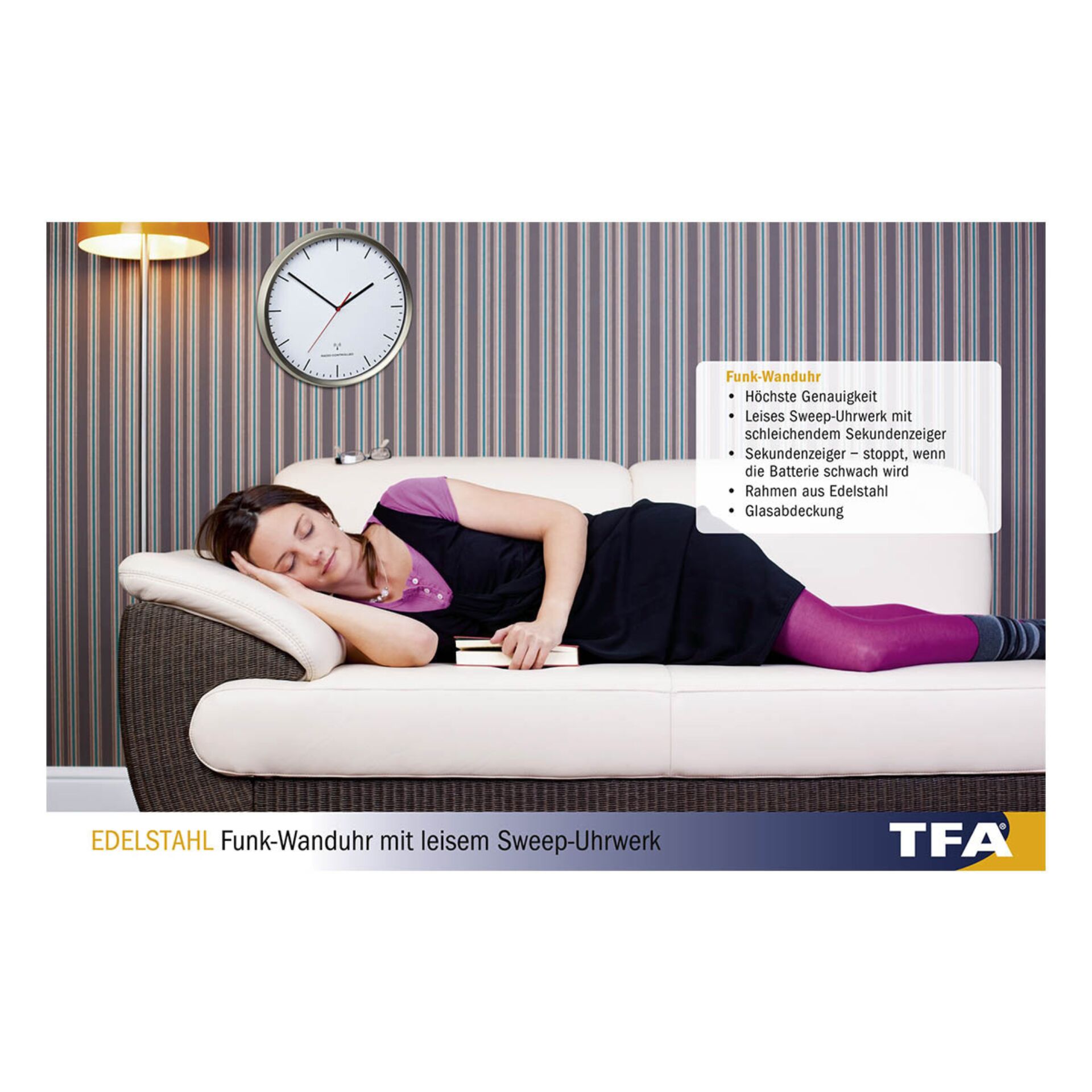 Couch, Person, Schlafend, Kissen, Werbung