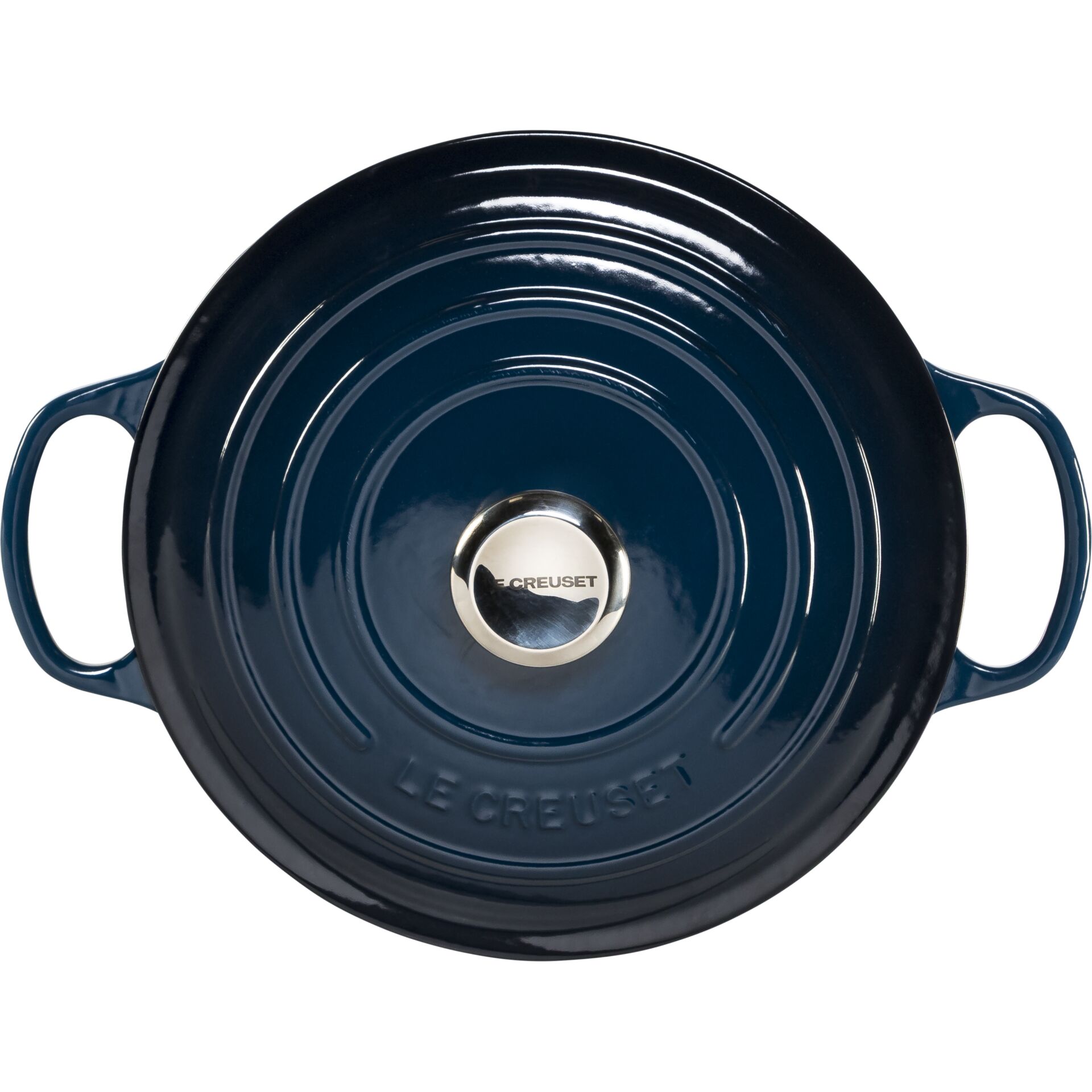 kochtopf, cast iron, induktion, dunkelblau, gusseisen-Topf