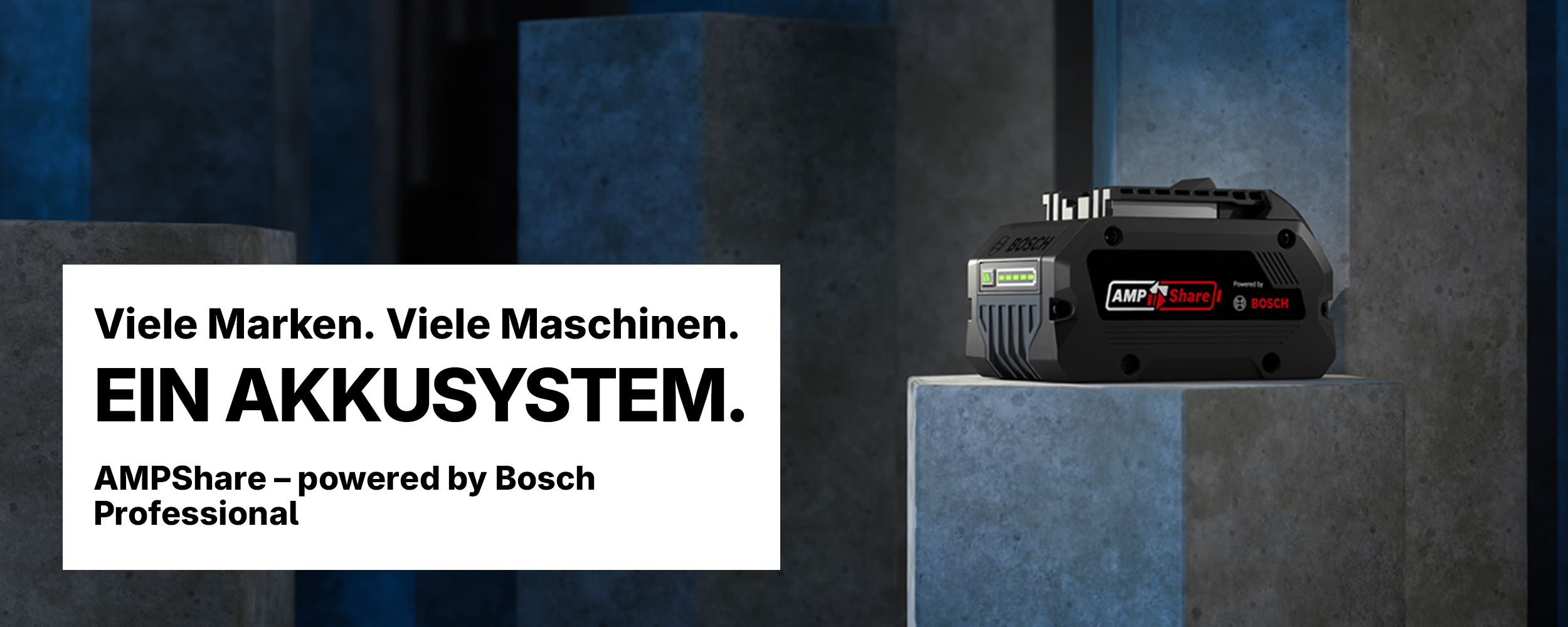 Akkusystem, Akku, Kompakt, Bosch, AMPShare