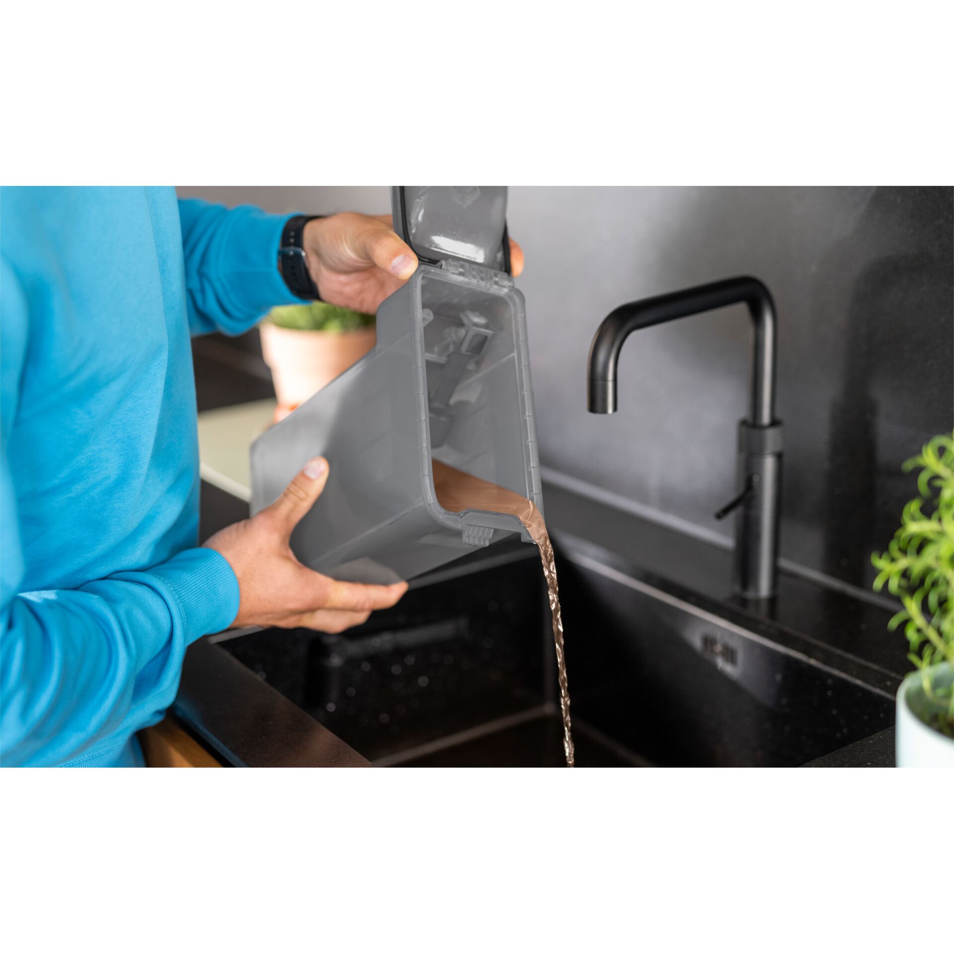 Schutzhülle, Wasserbehälter, Küchenaufbewahrung, Abfluss-Trinkwasserkonservierung, Kunststoffteil, Schmutzfangbehälter, Gerätereinheit, Küchenspülbecken, Plastikbehälter, Wasserfluss