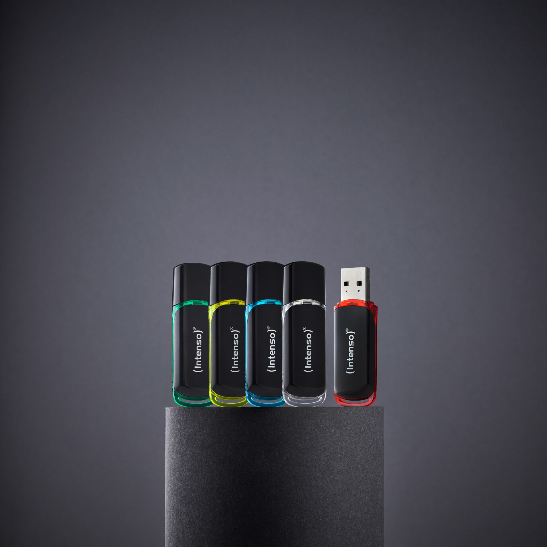 usb-stick, usb flash, farbige kappen, metallkappe, pendrive