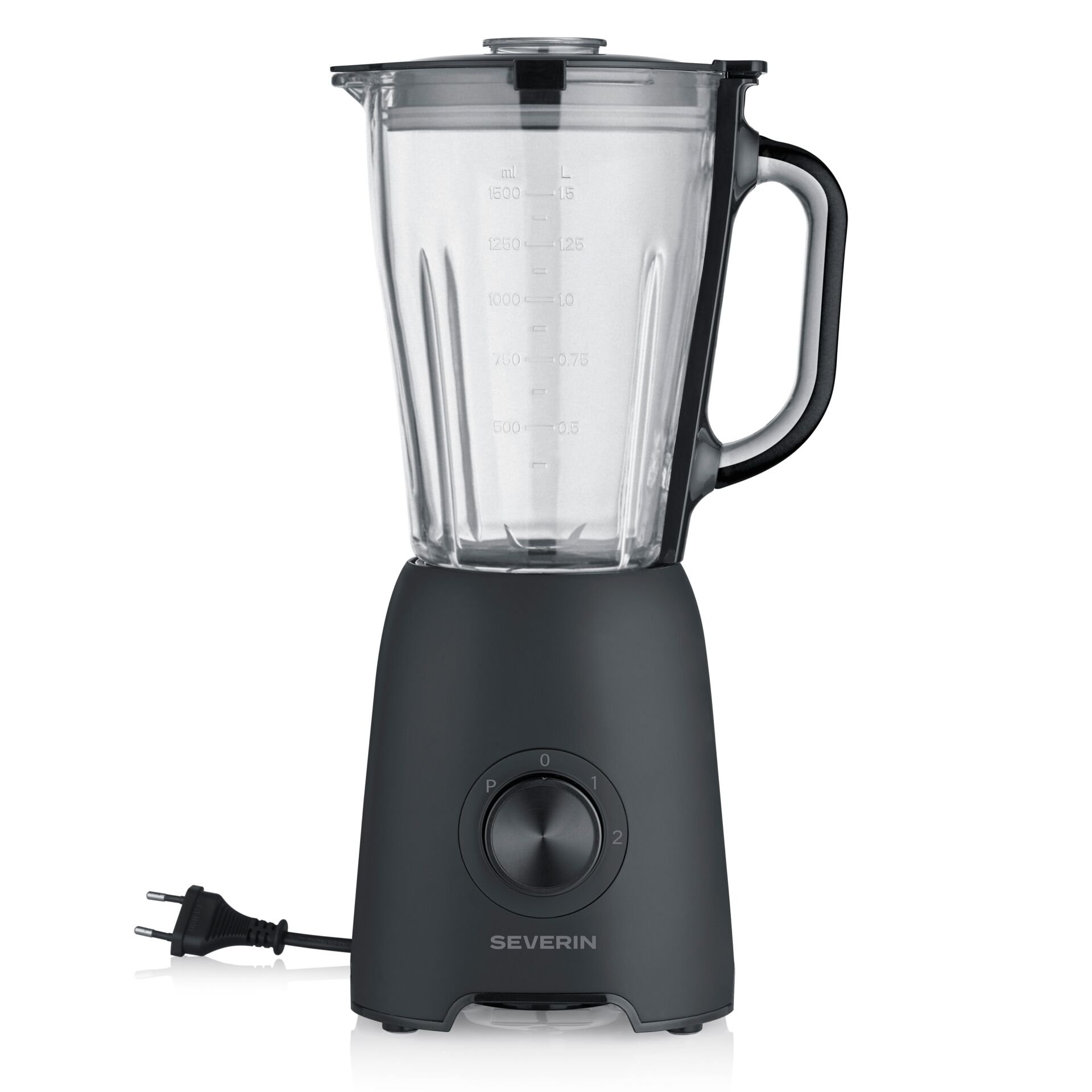 Mixer, Küche, Glasbehälter, Gehäuse aus Kunststoff, Bedienungsknopf