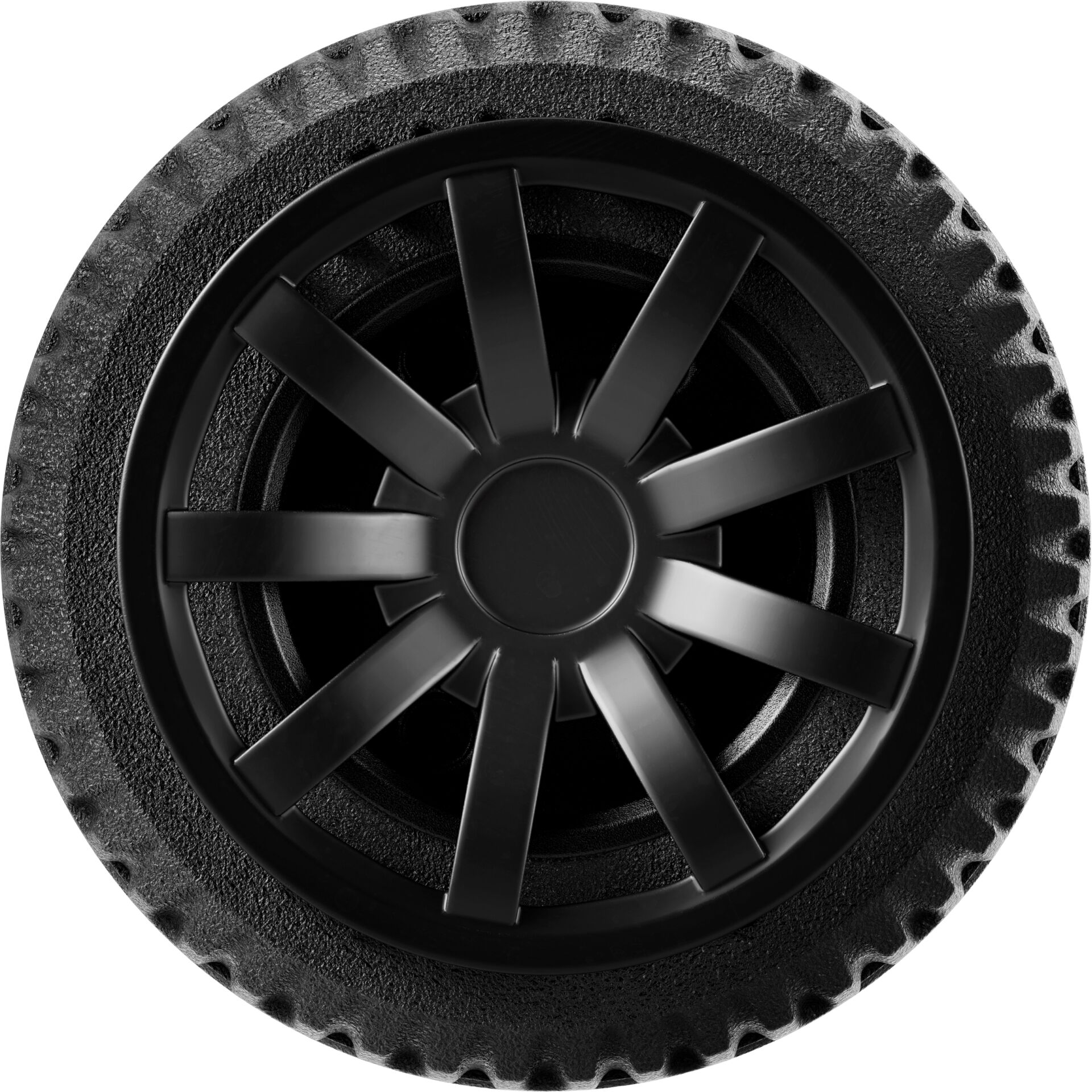 Gummi Rad, Gummi Felge, Reifenrad, Rad, Schwarz