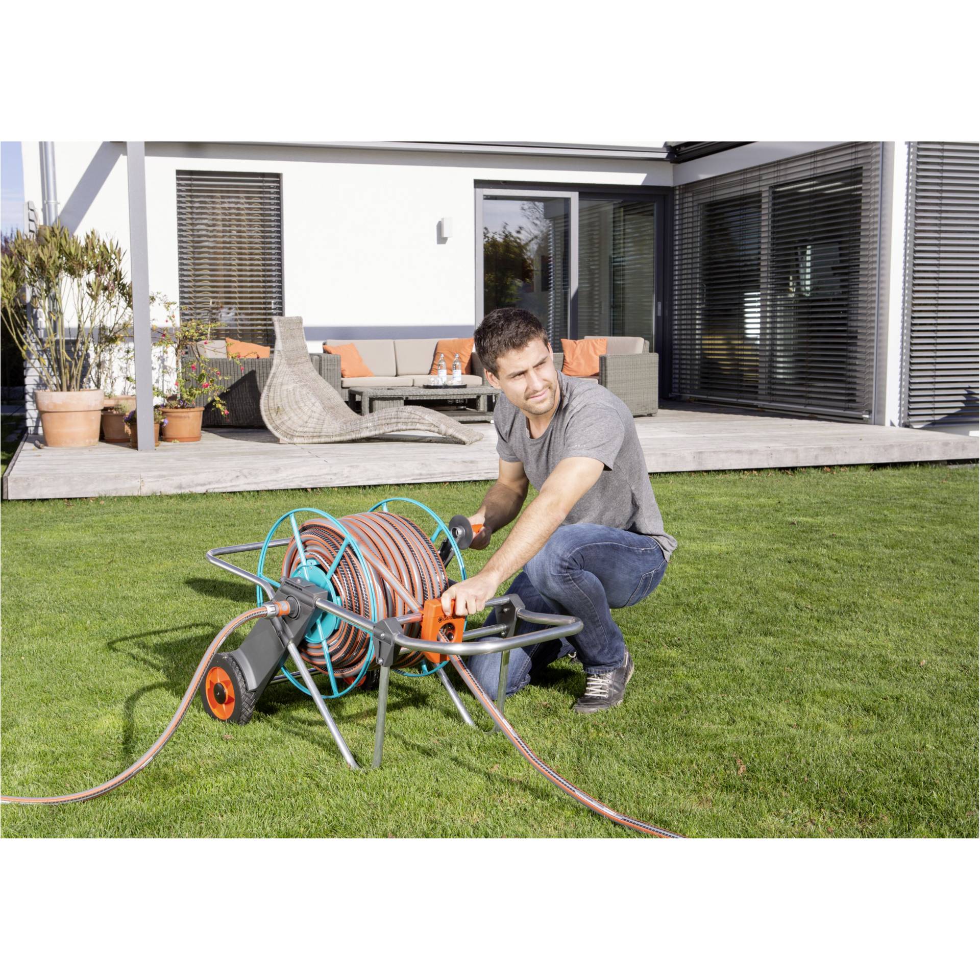 Gras, Rasen, Schuh, Person, Draußen