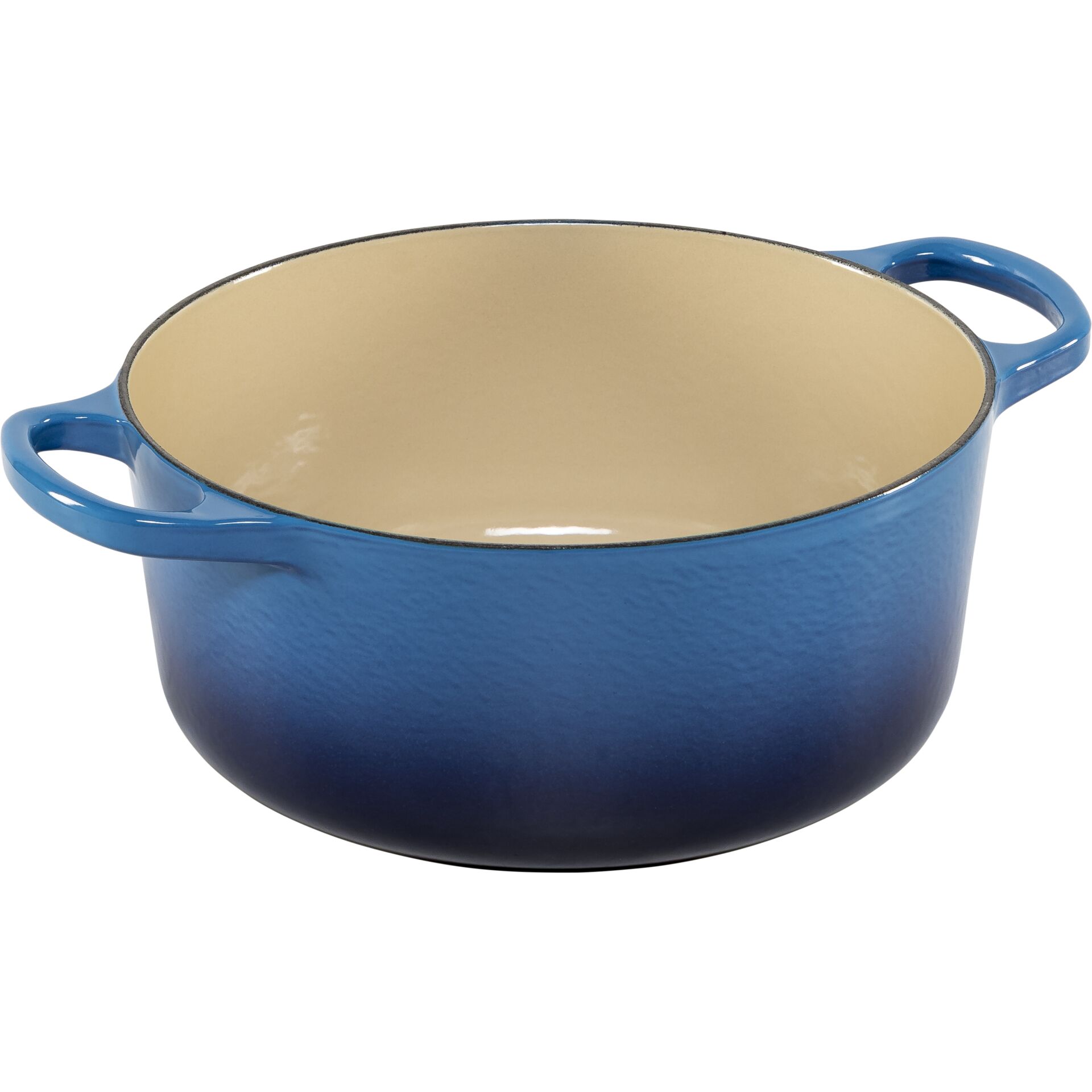 kochtopf, rund, blau, Gusseisen, granit, stielgeführt