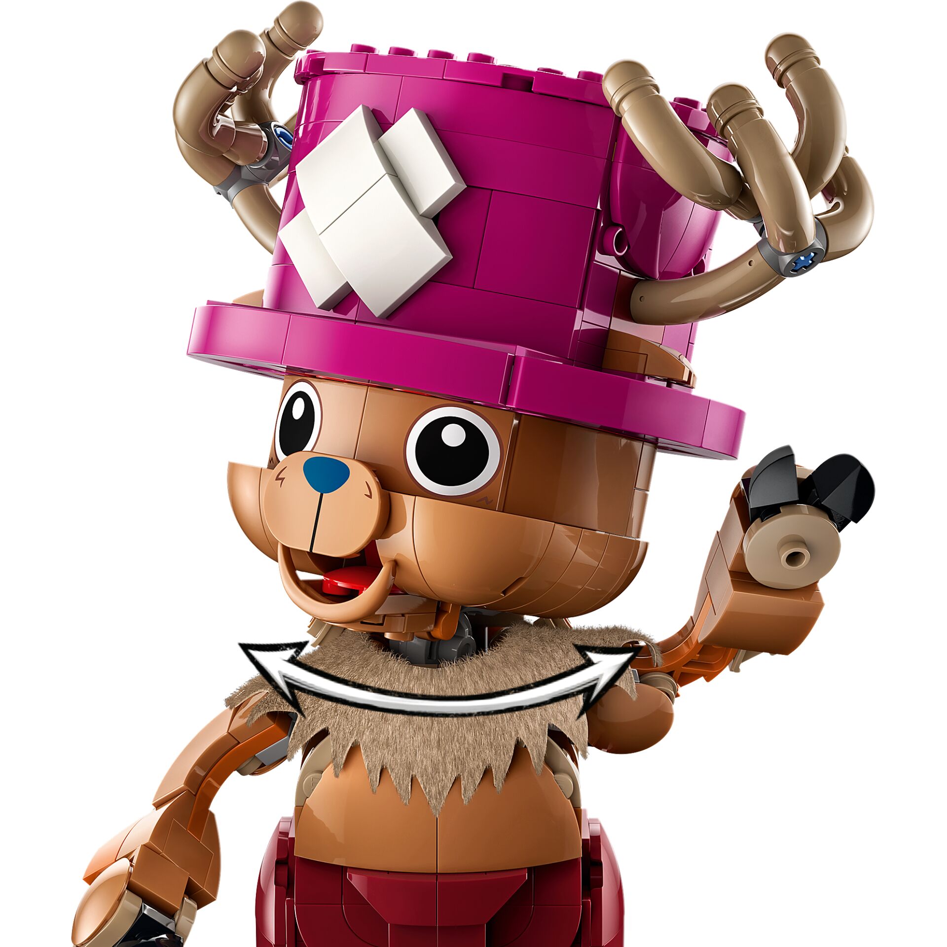 lego, toy, bear, pink hat, antlers