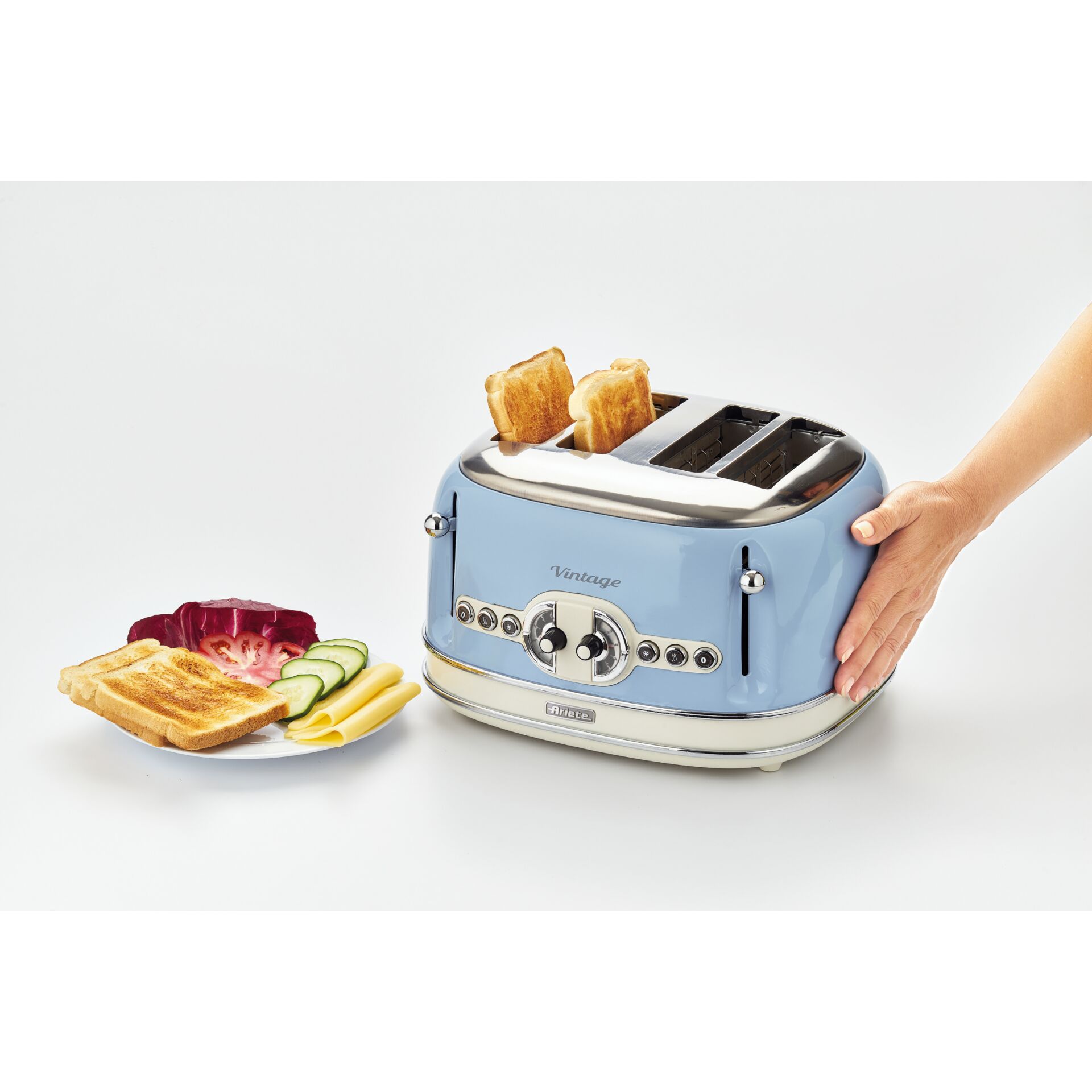 Toaster, Blue toaster, Toast, Two slice, Küchengerät