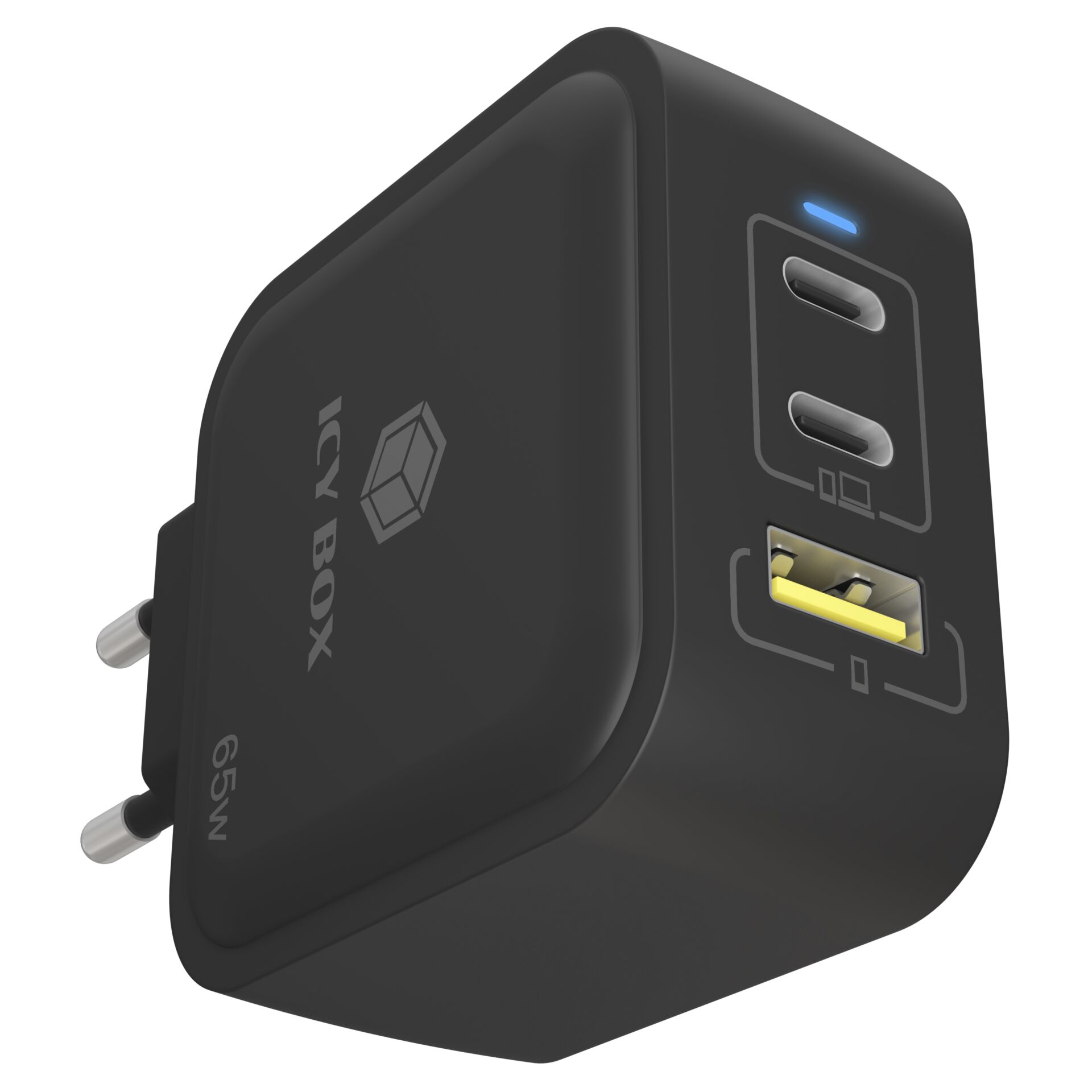 USB-C Ladegerät, Wandladegerät, USB-Anschlüsse, Duale USB, EU Stecker