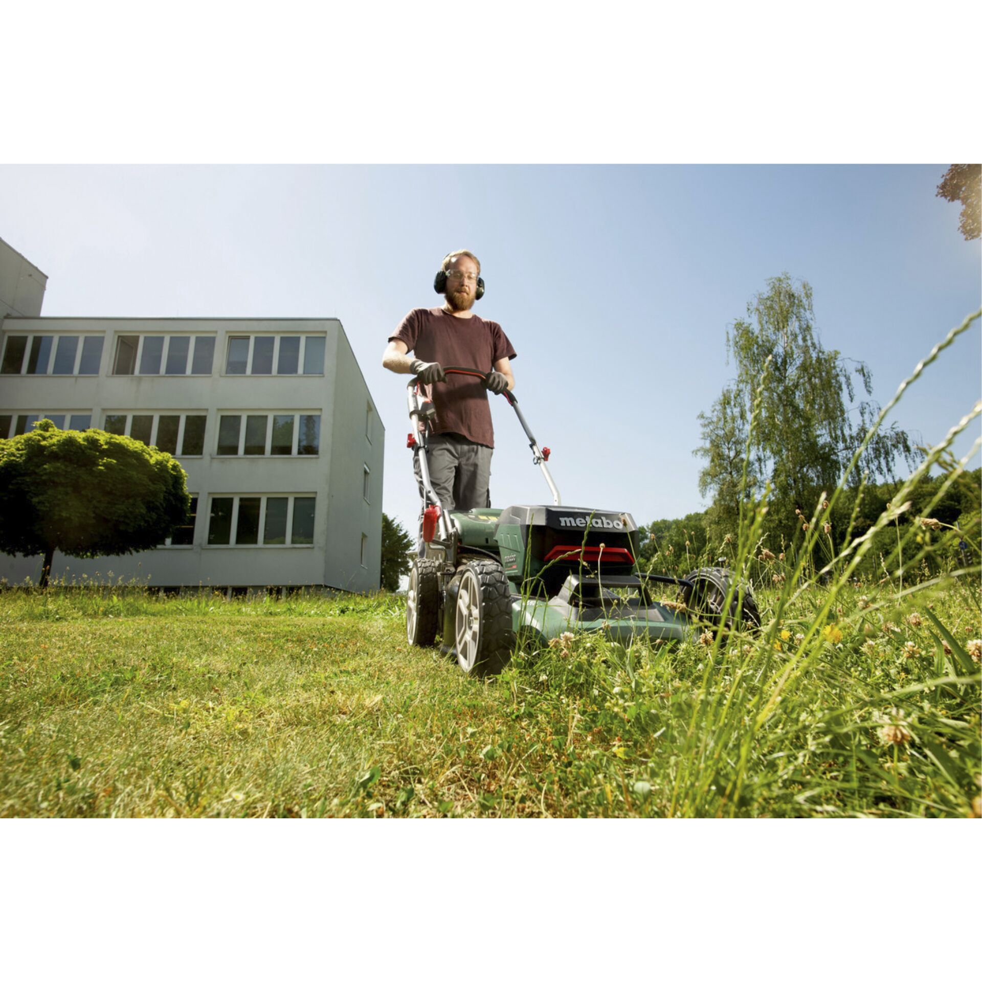 Gras, Rasen, Handschuh, Mann, Person