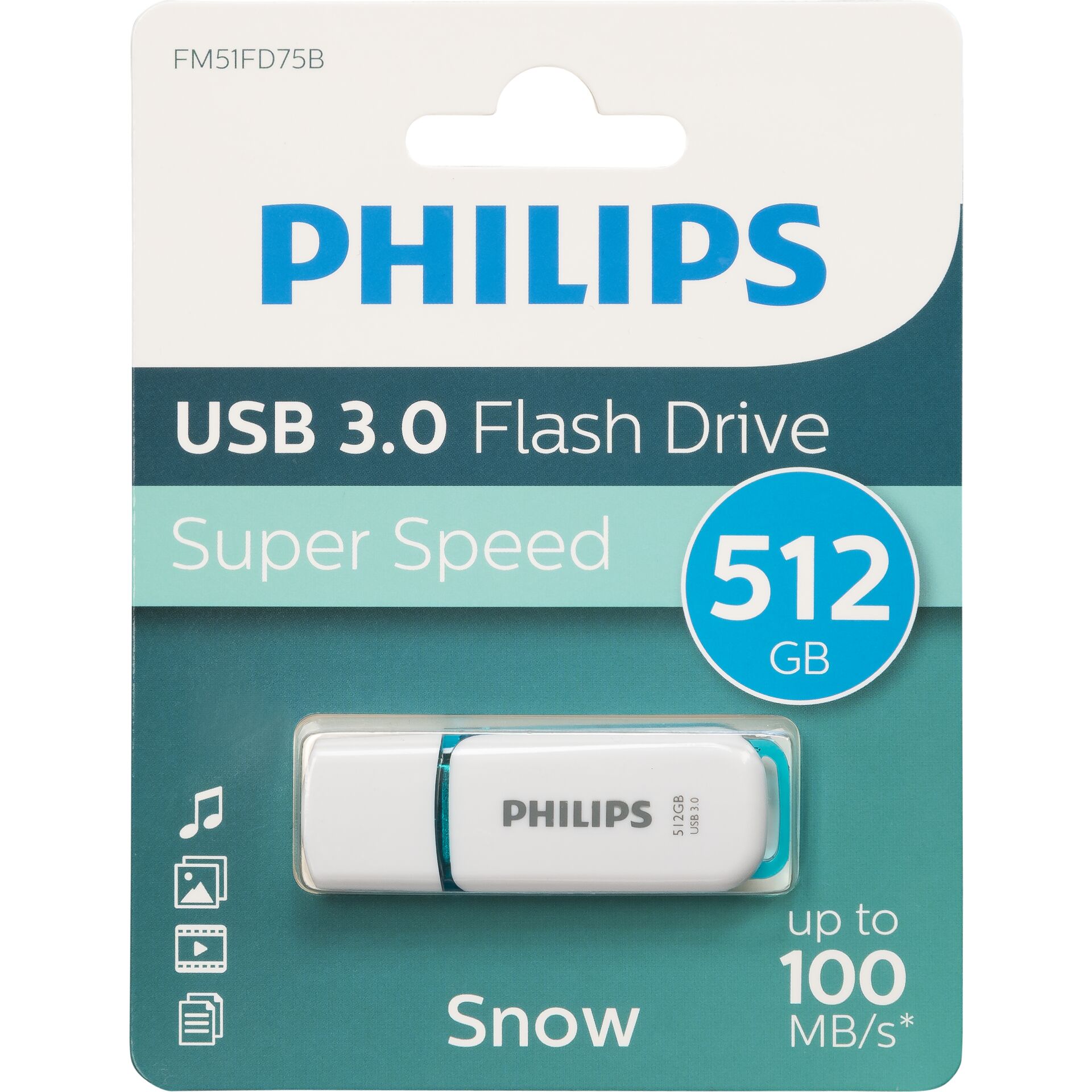 Philips USB 3.0            512GB  Snow Edition Spring Green