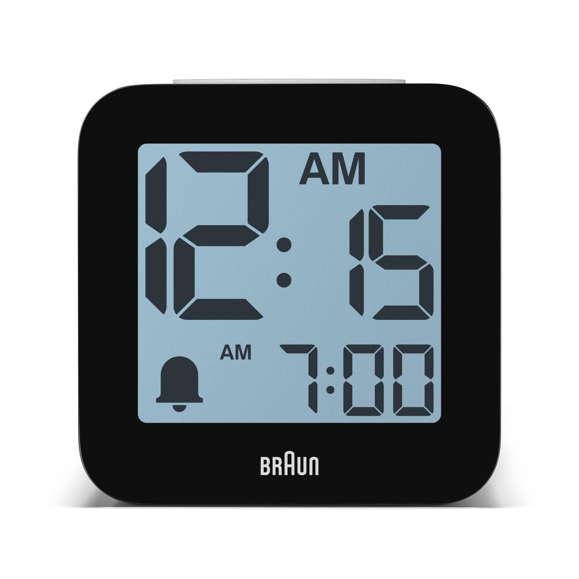 digitaluhr, wecker, braun-uhr, digitaleanzeige, quadratischeruhr