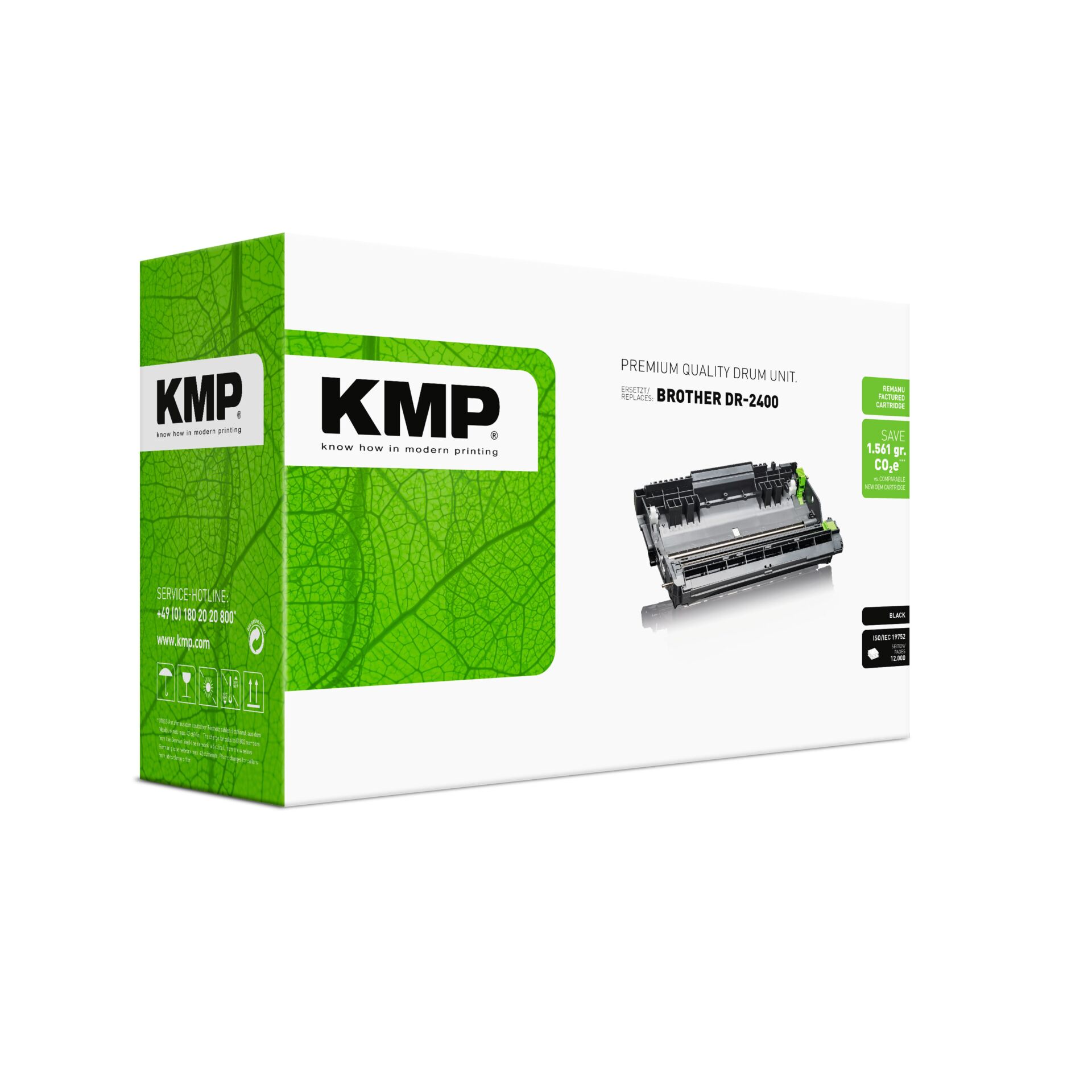 Computerausrüstung, Elektronik, Hardware, Werbung, Visitenkarte, drum unit, druckeinheit, grüne verpackung, brother dr-2400, toner cartridge