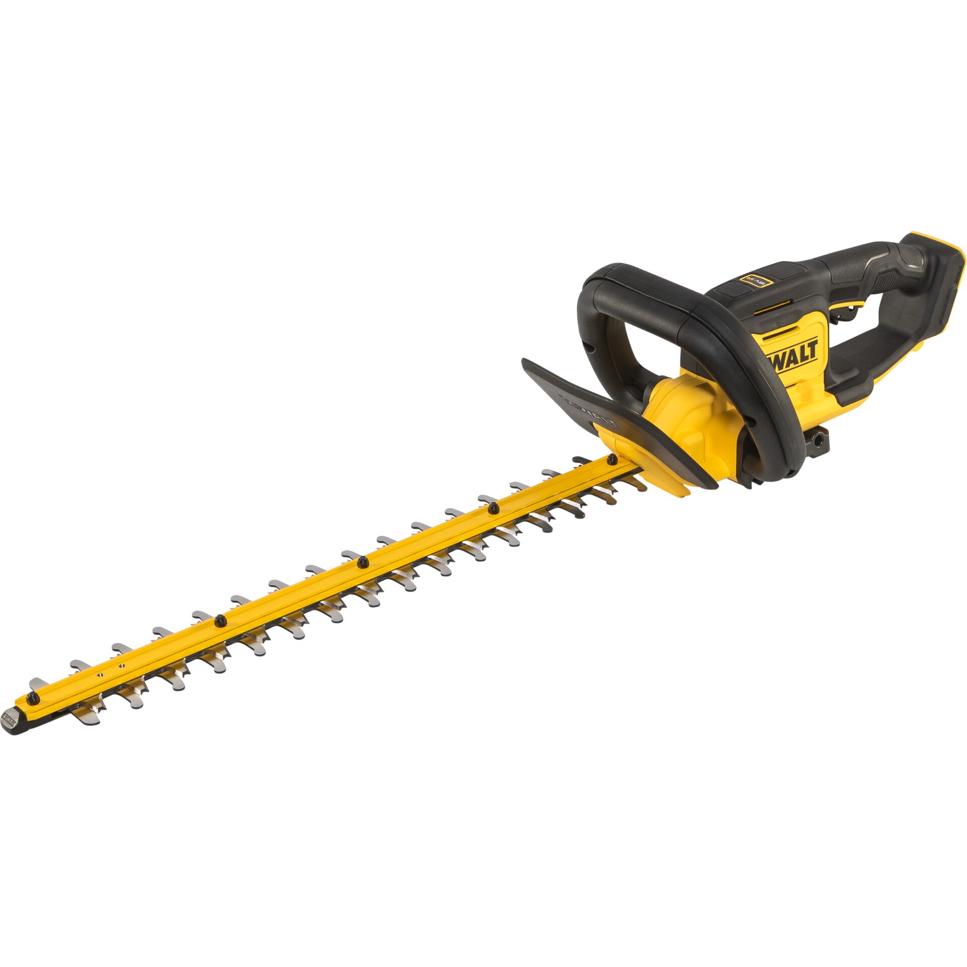 Heckenschere, elektrisch, gelb, Klinge, Griff