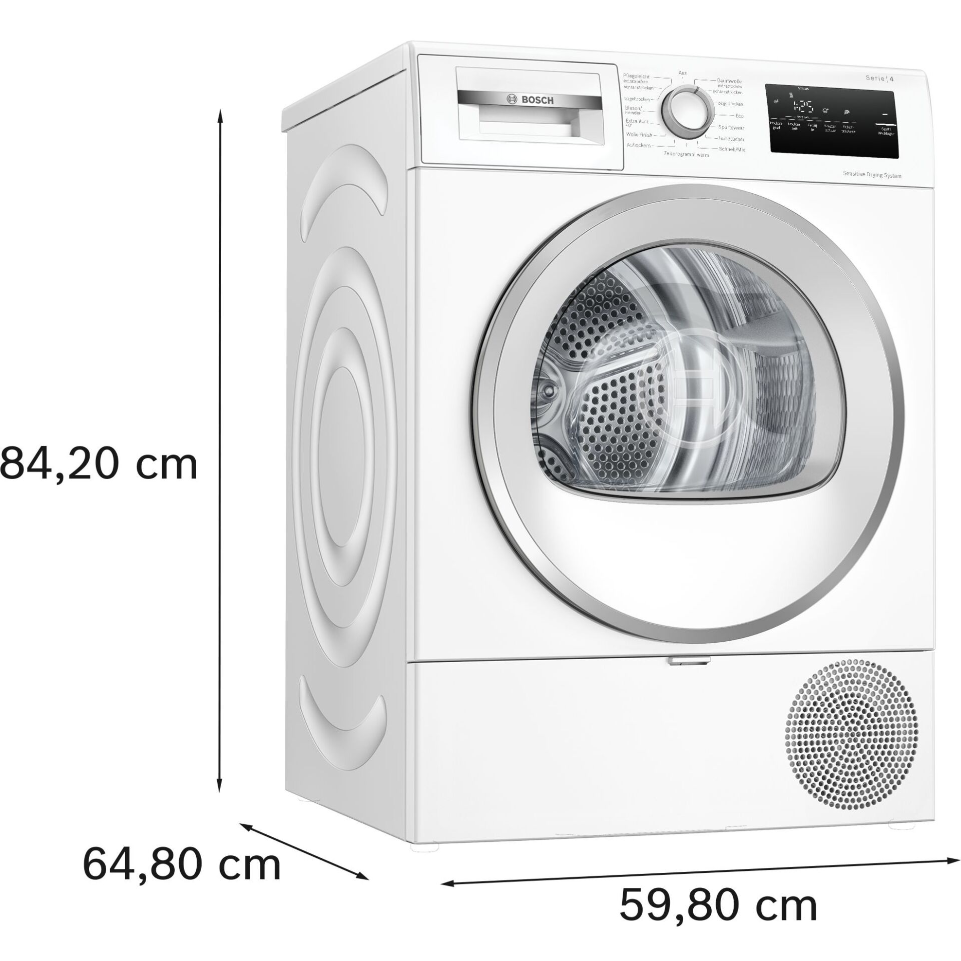 Waschmaschine, Frontlader, Weiß, Bodenstehend, Große Kapazität