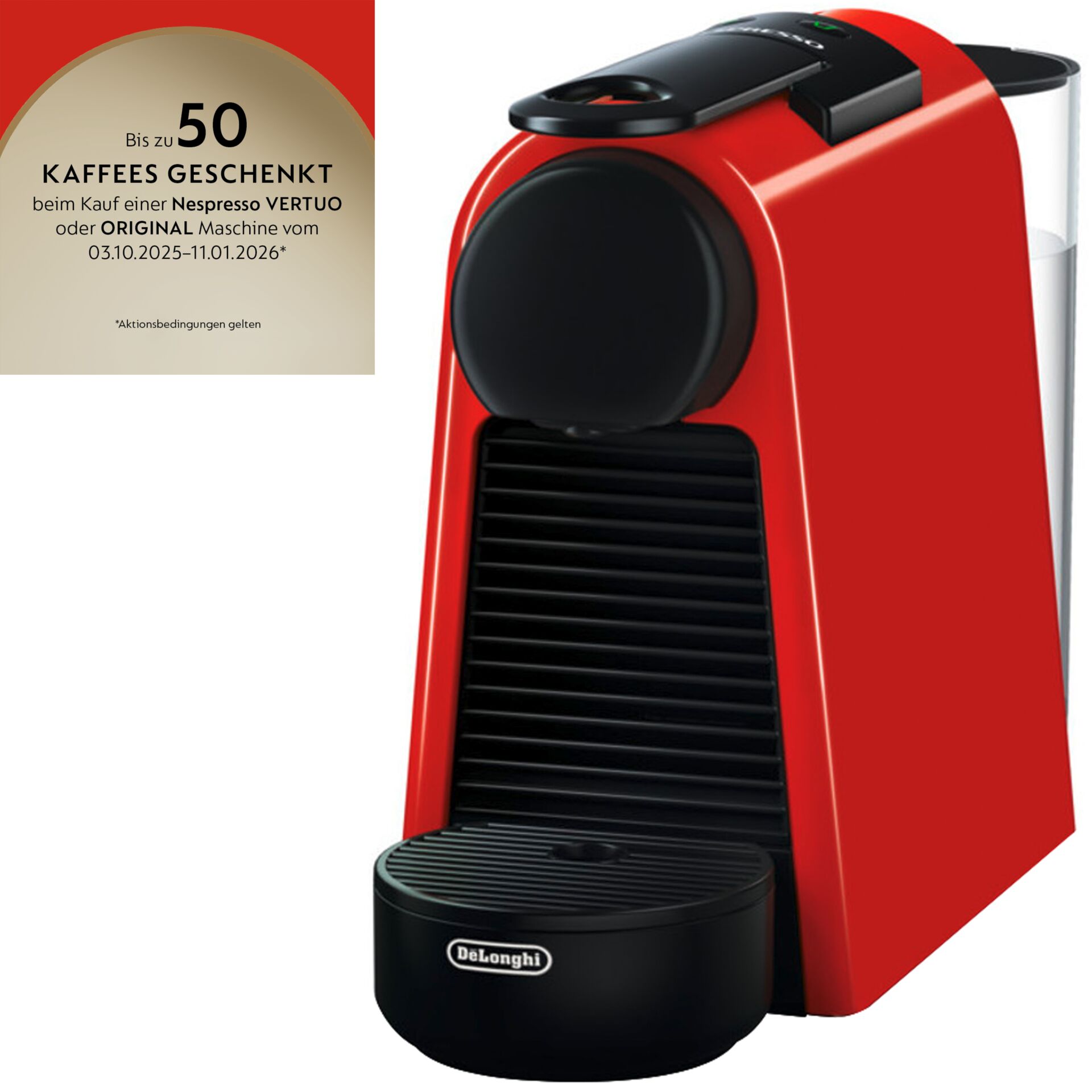 Nespresso Essenza Mini EN 85.R by Delonghi, rot Pokal, Pokal