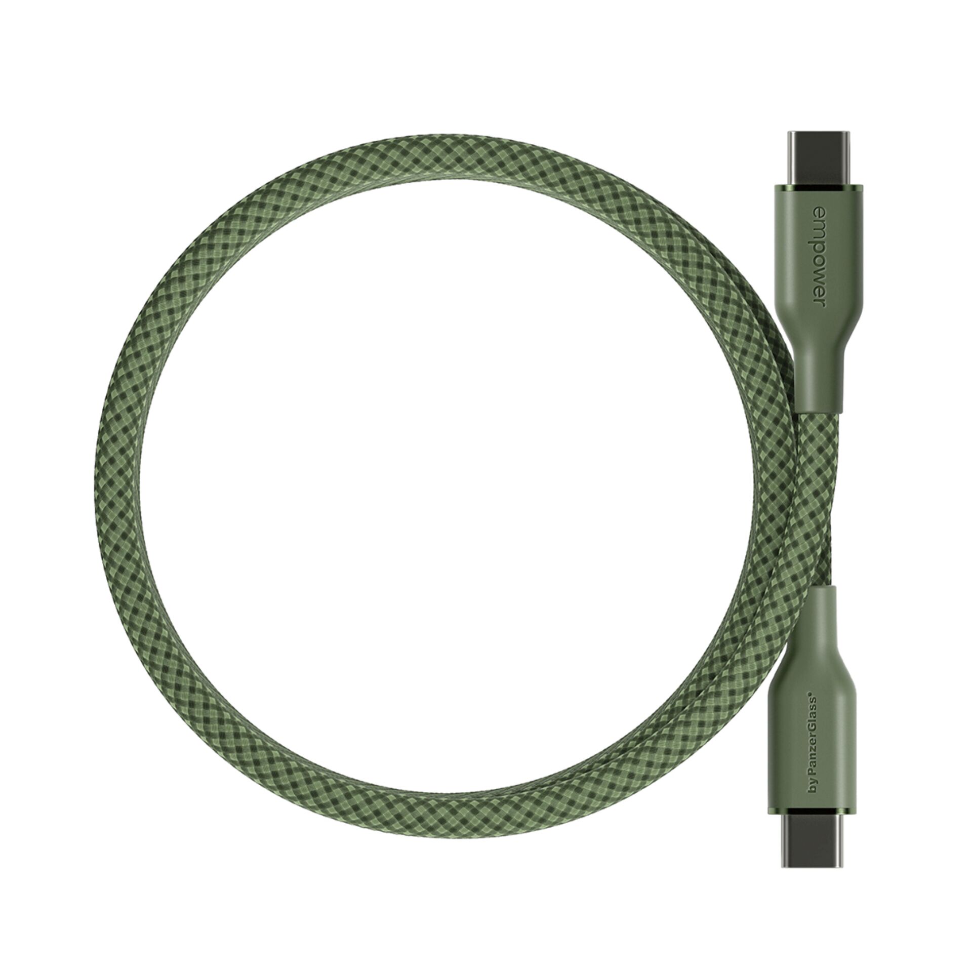 kabel, usb-c, geflochten, grün, type-c kabel