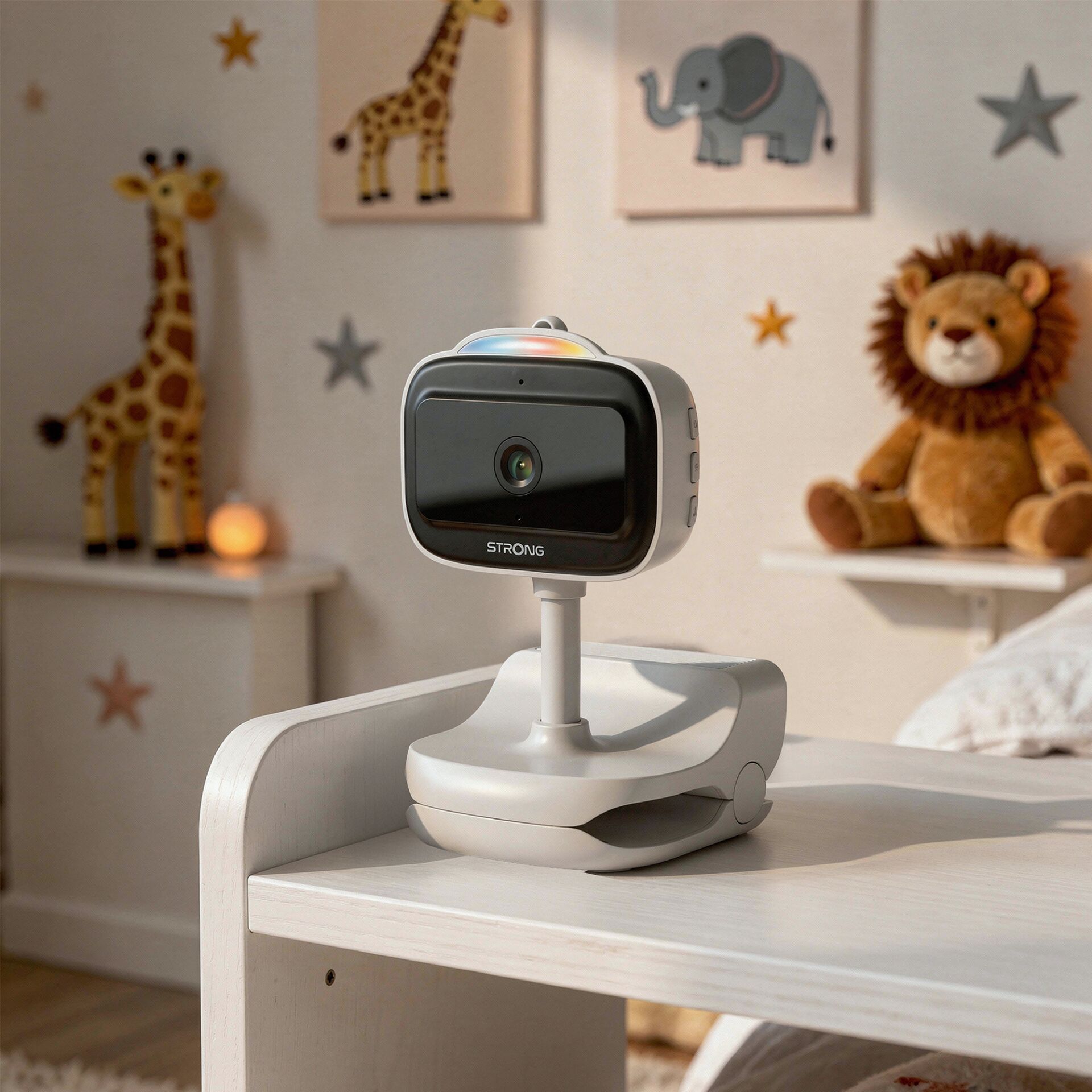 Kinderkamera, Webcam, Spielzeugkamera, Gimbal-Stativ, Schwarz-weiße Front