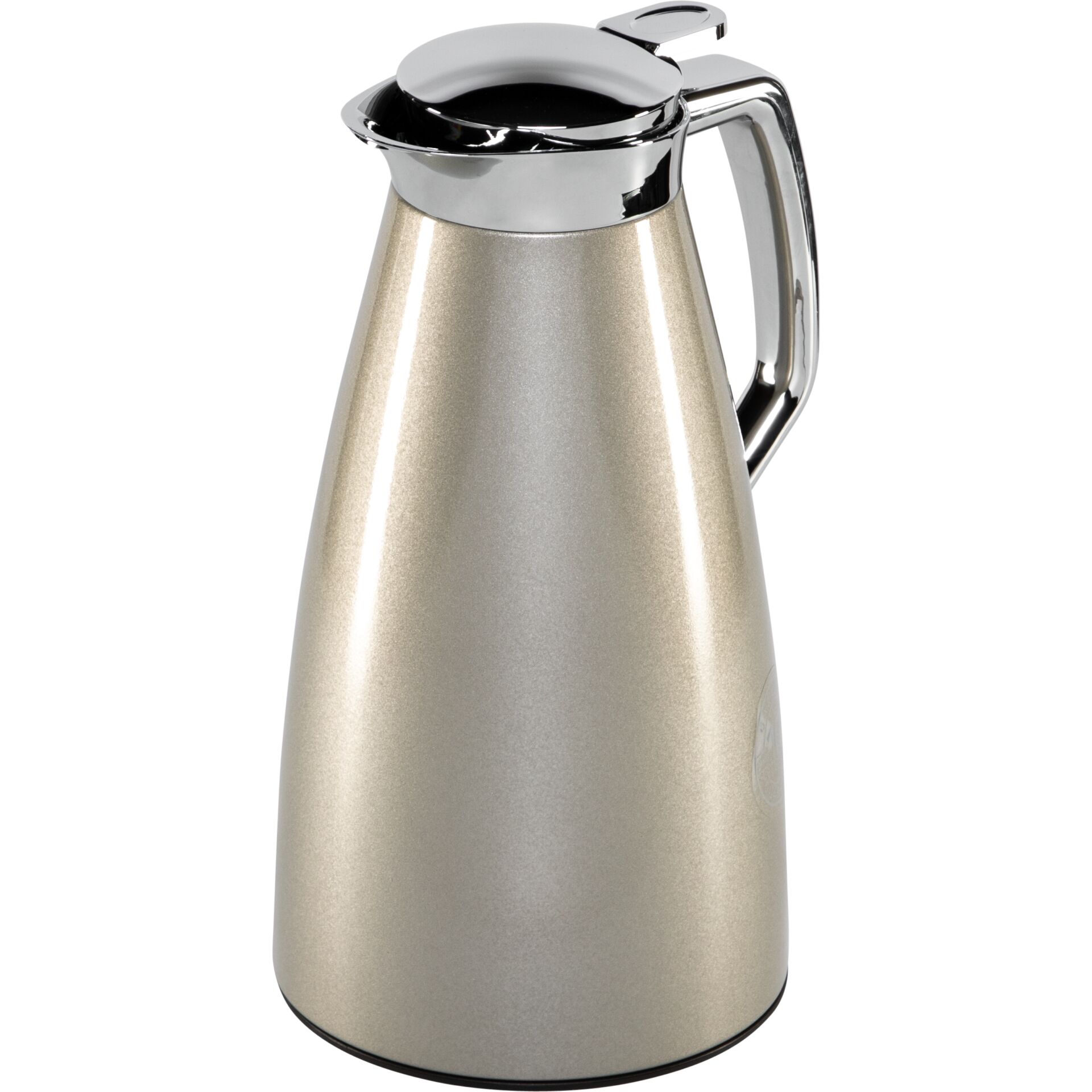 Kaffeekanne, Thermoskanne, Edelstahl, Spitzkegelform, Spülmaschinenfest