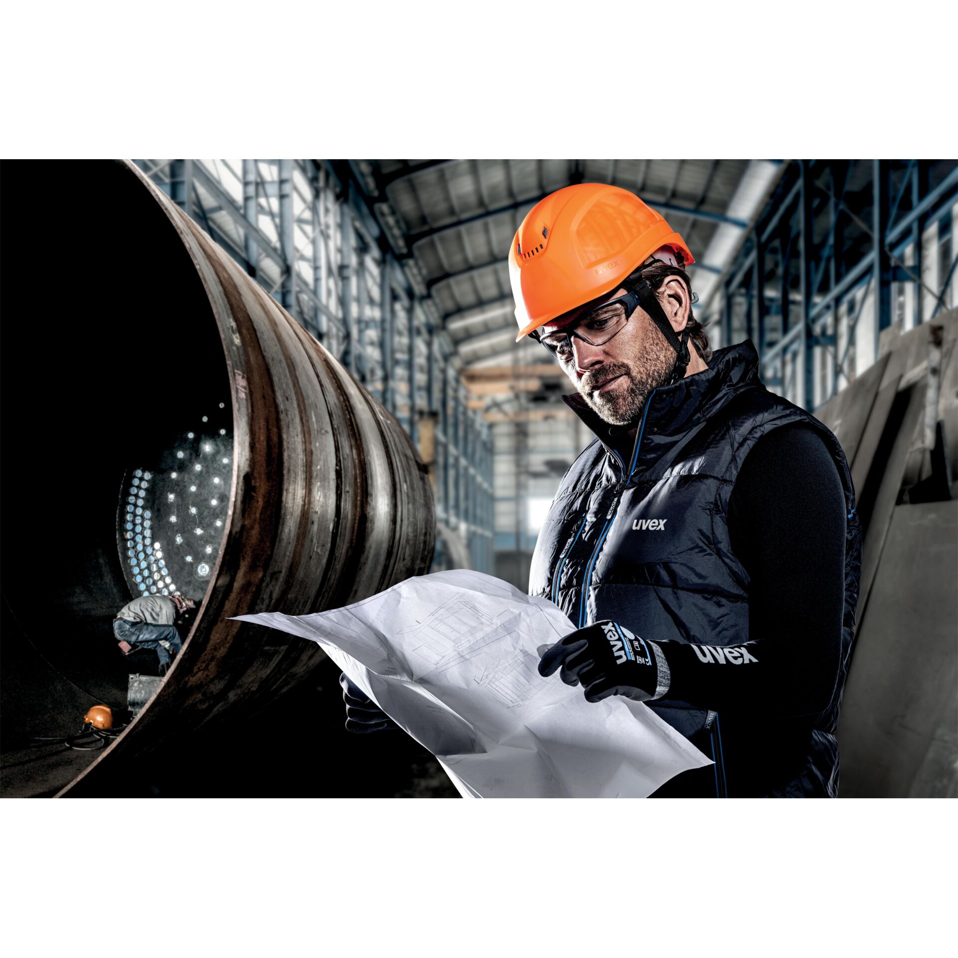 Schutzhelm, Helm, Person, Arbeiter, Handschuh