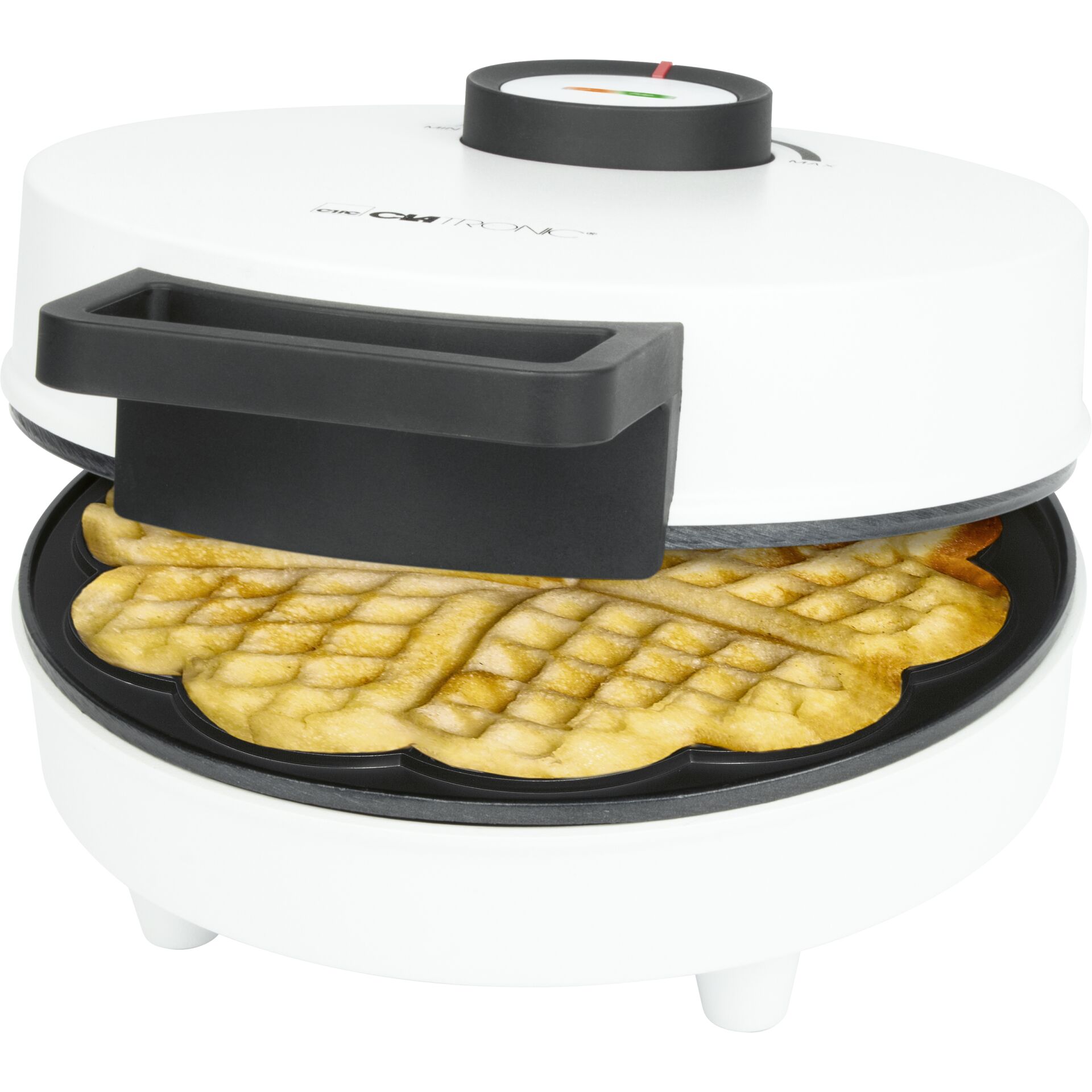 Waffelhalter, Antihaftbeschichtung, Weiß, Kompakt, Beschichtete Oberfläche