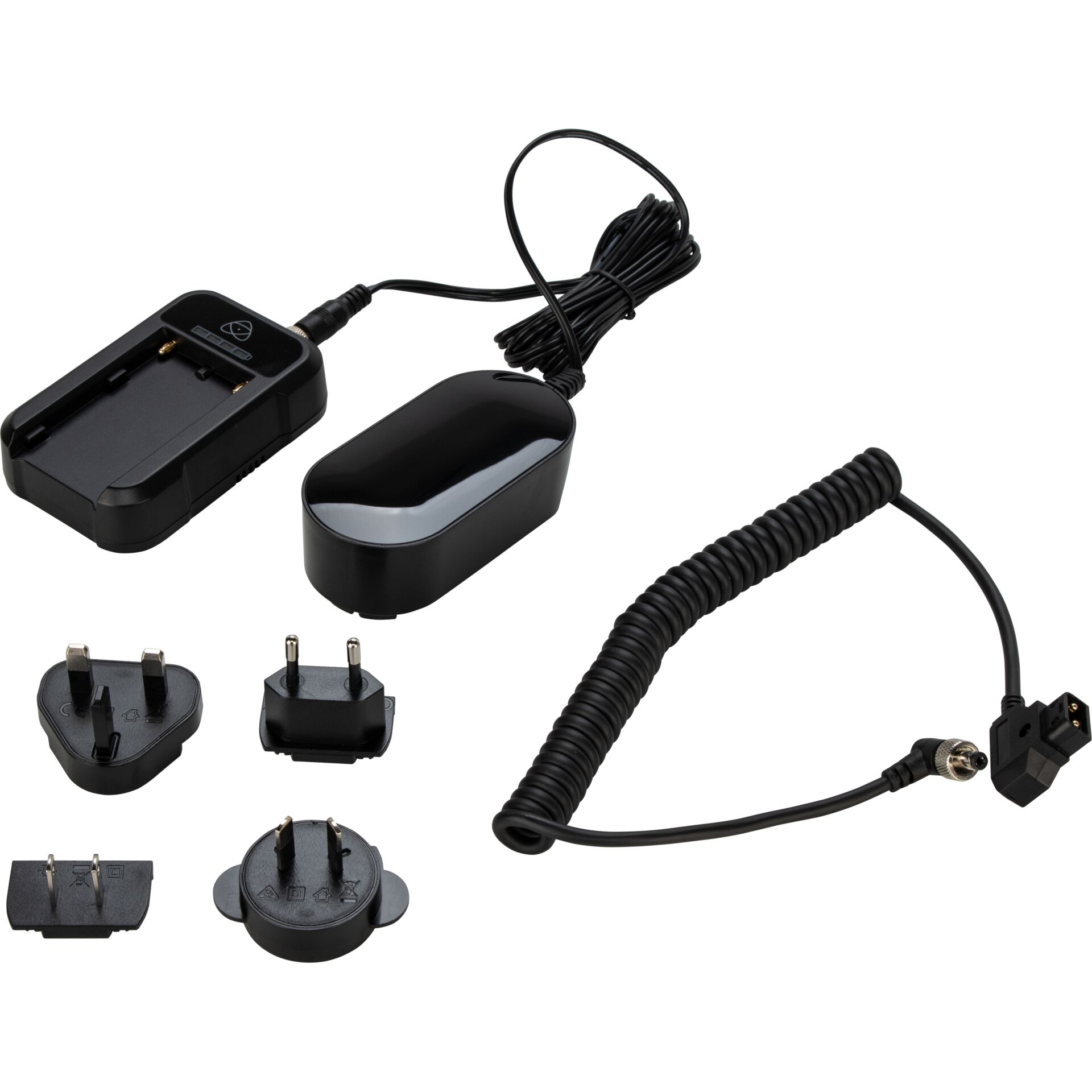 Ladegerät, Netzteil, Batteriehalter, Adapter, Kabel