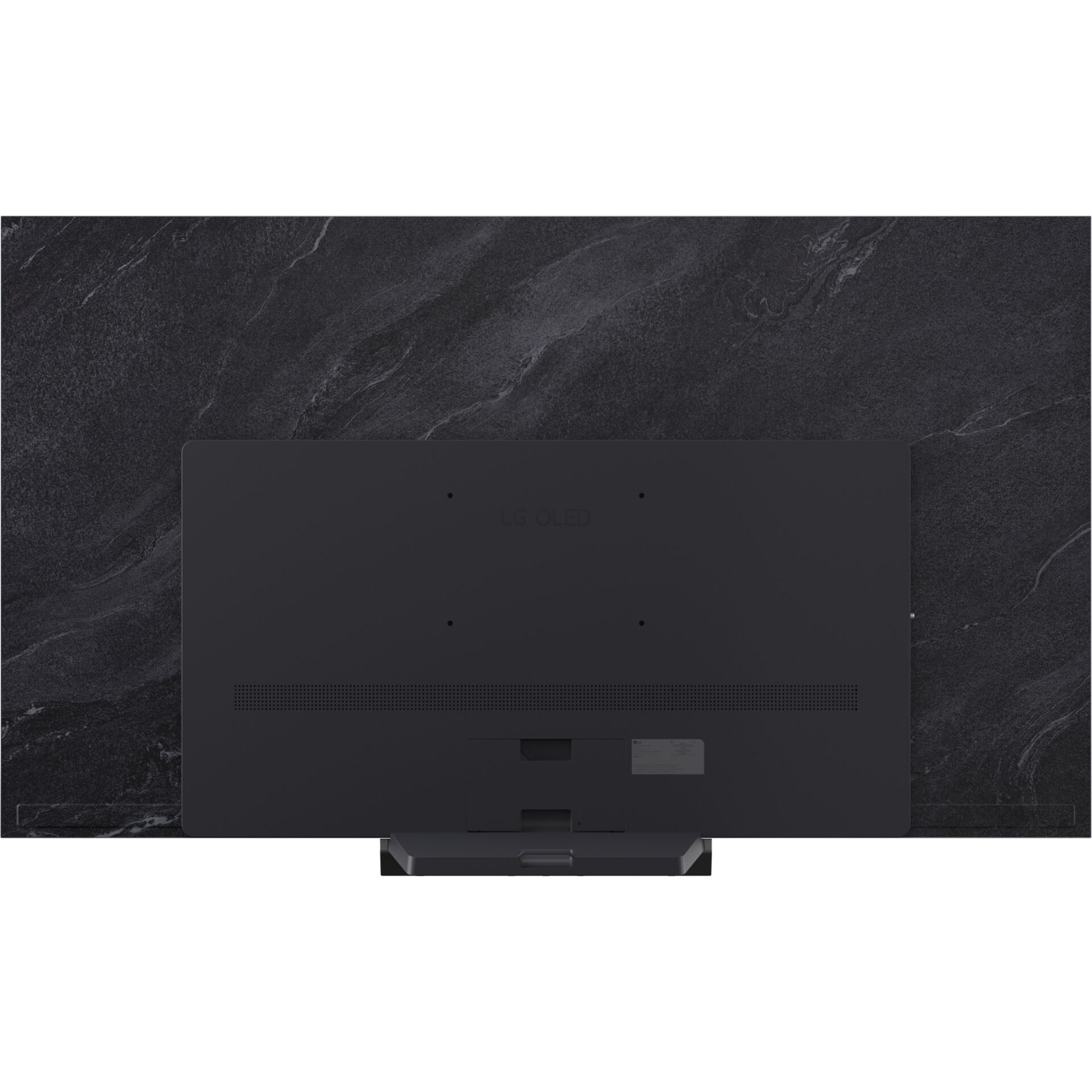 Monitor, schwarz, Flachbildschirm, Rückseite, Stein-Tisch