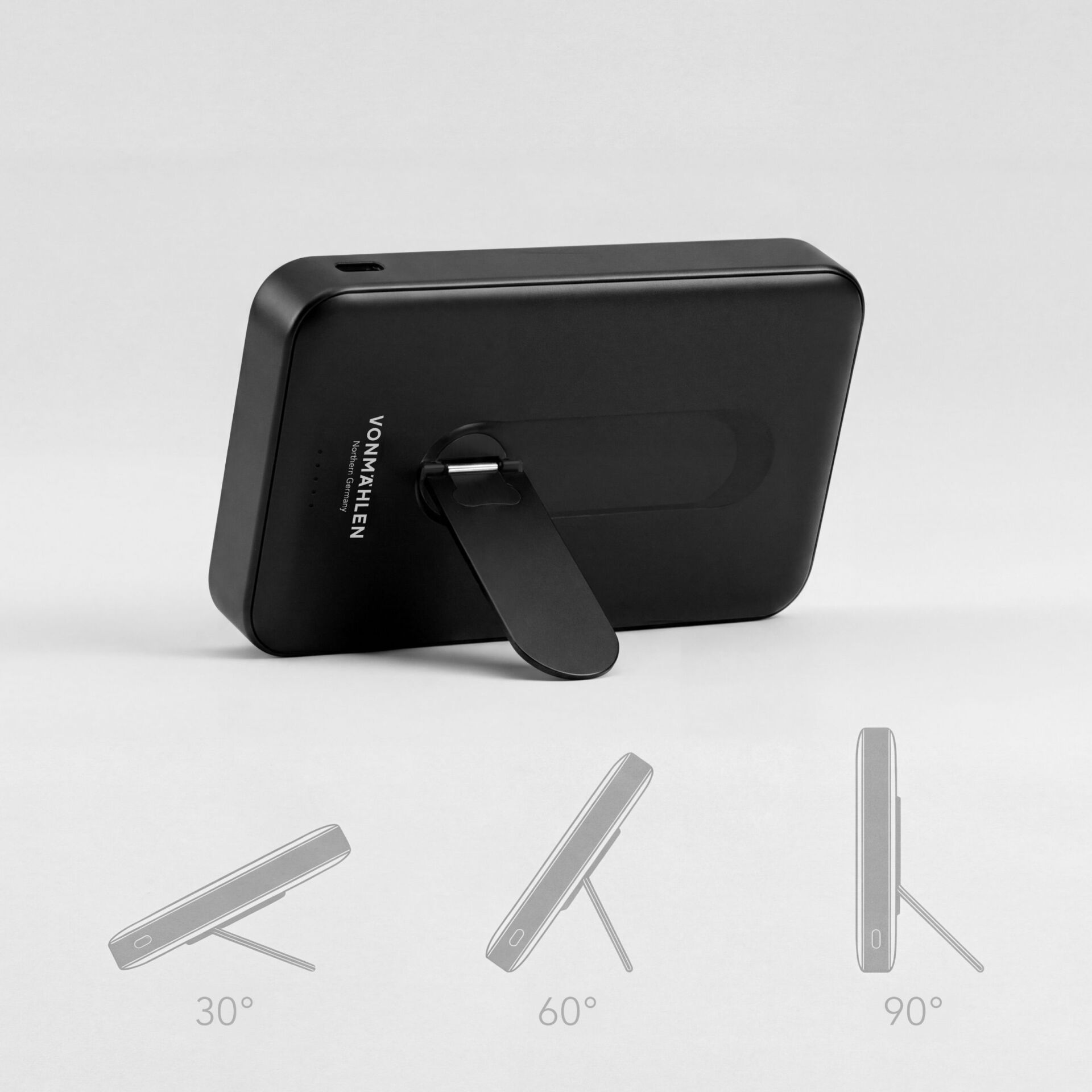 Halterung, Telefonhalter, Magnethalter, schwarzes Gerät, Stütze